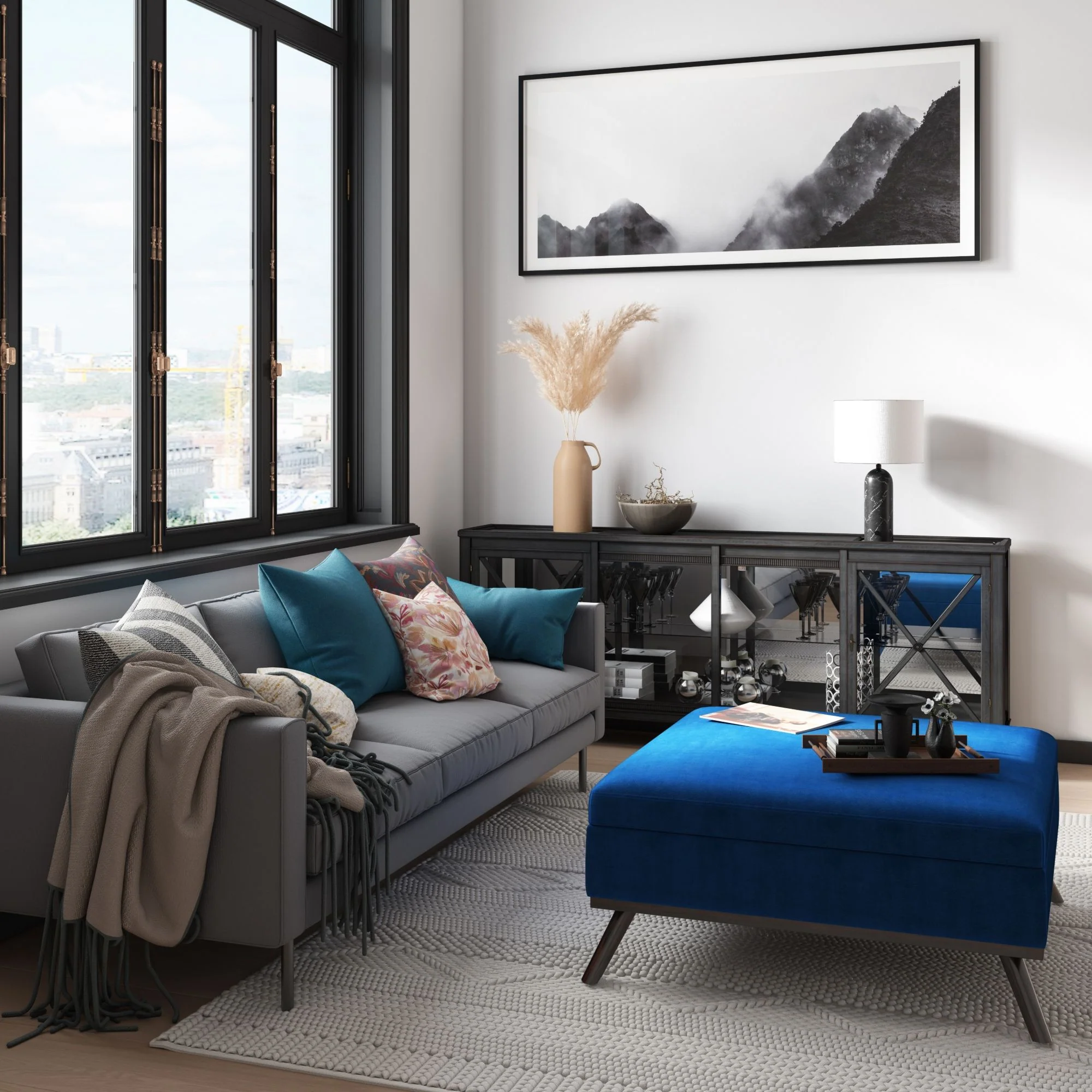 Owen - Multifunctional Square Coffee Table Storage Ottoman - Image 47