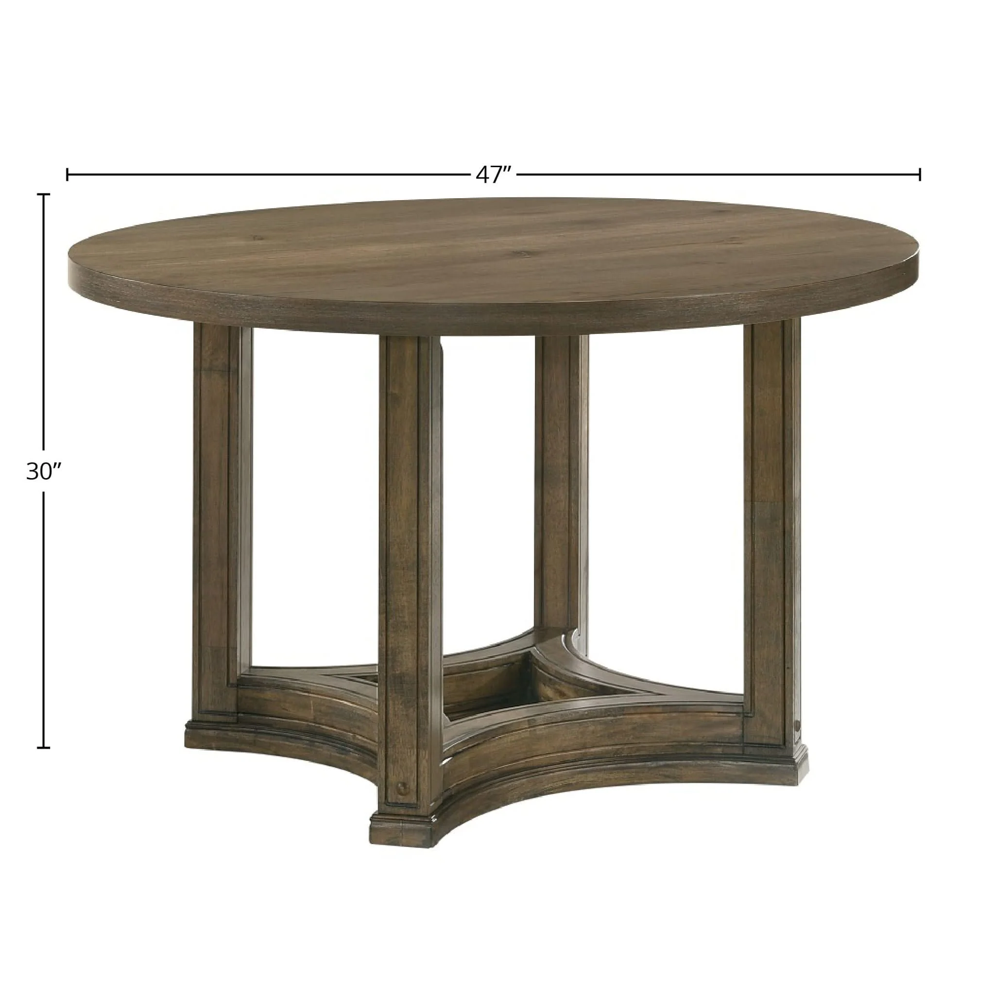 Parfield - Weathered Round Dining Table - Oak - Image 2