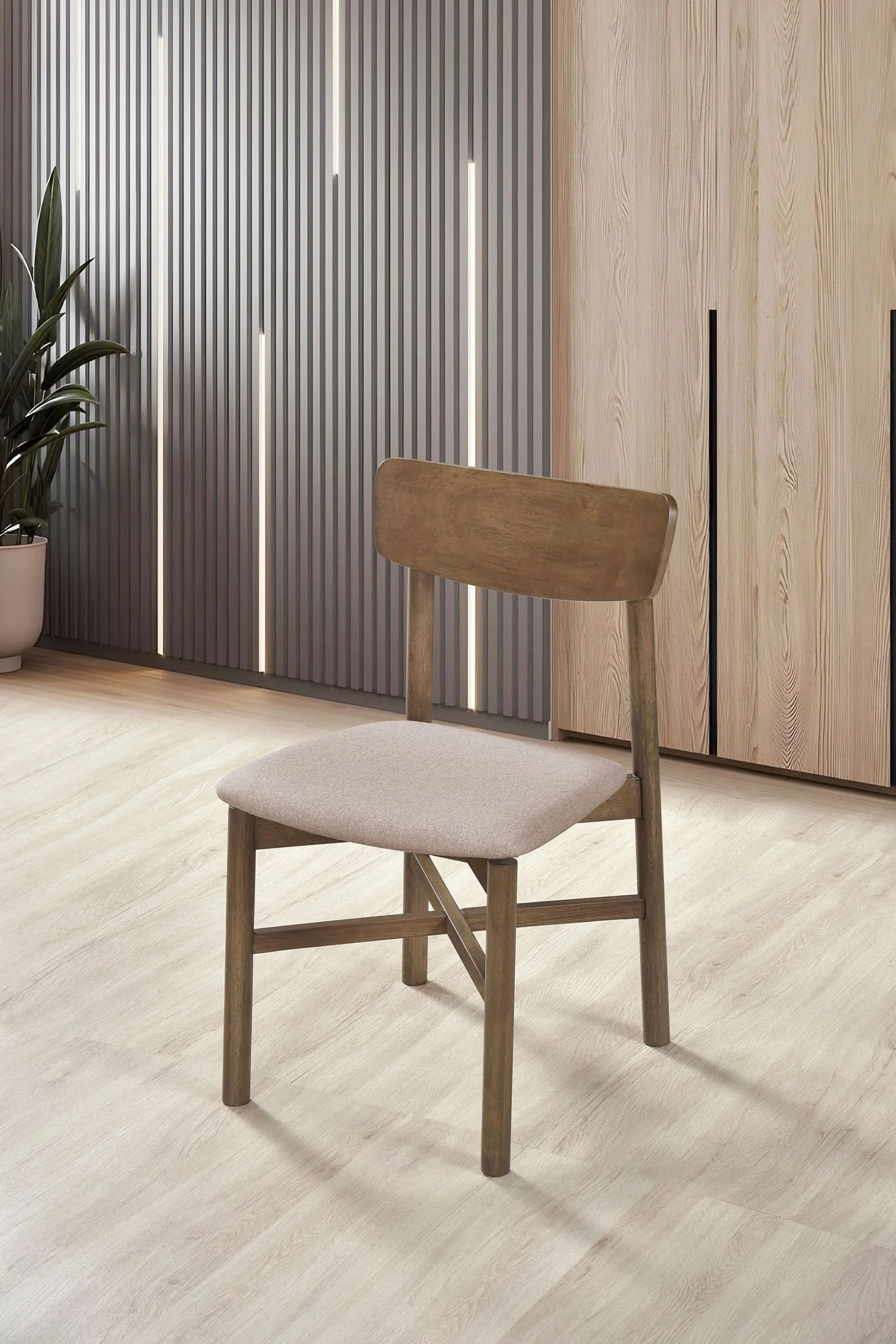 Parkridge Dining Side Chair Natural Walnut (Set of 2) - Image 4