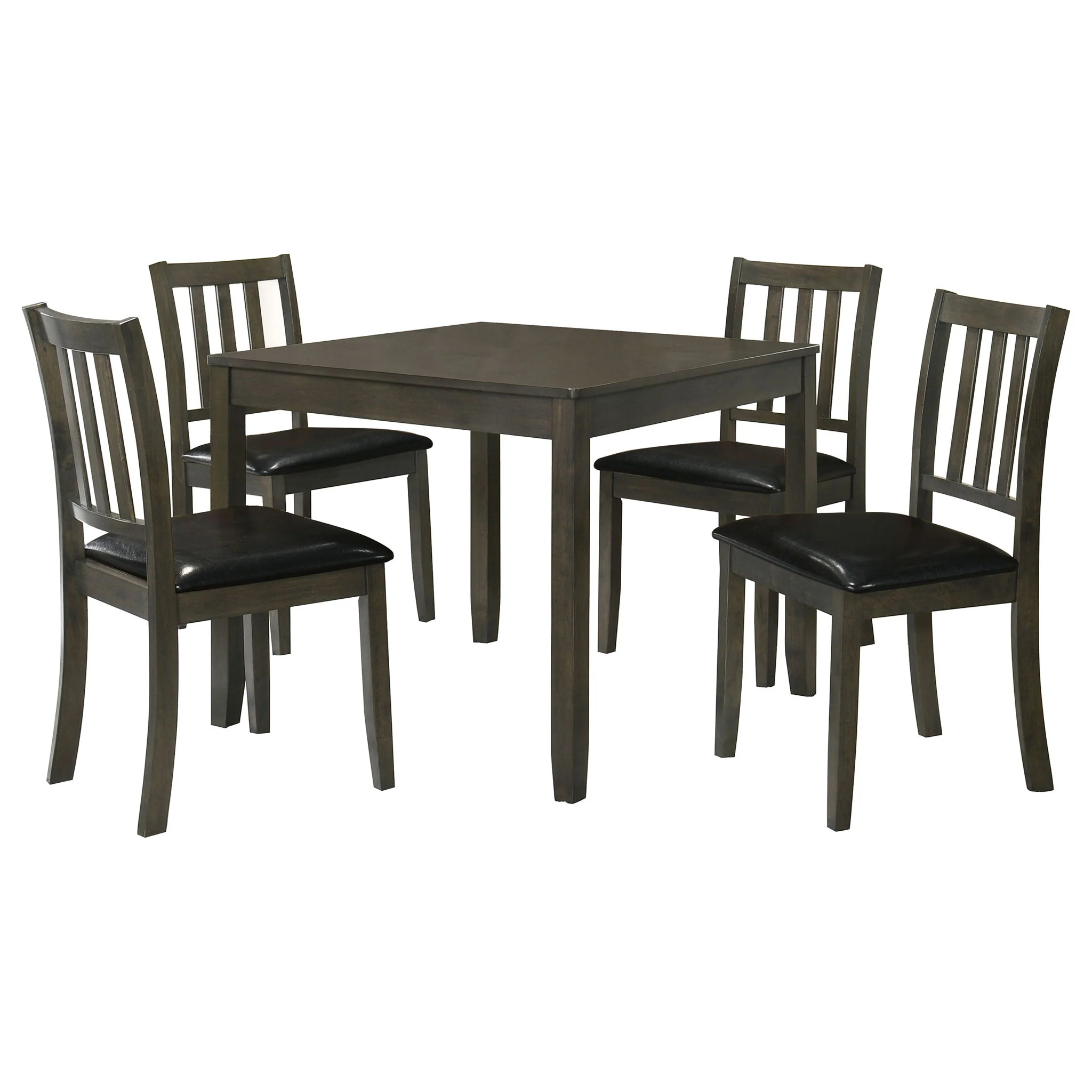 Parkwood 5-piece Square Dining Table Set Charcoal - Image 2