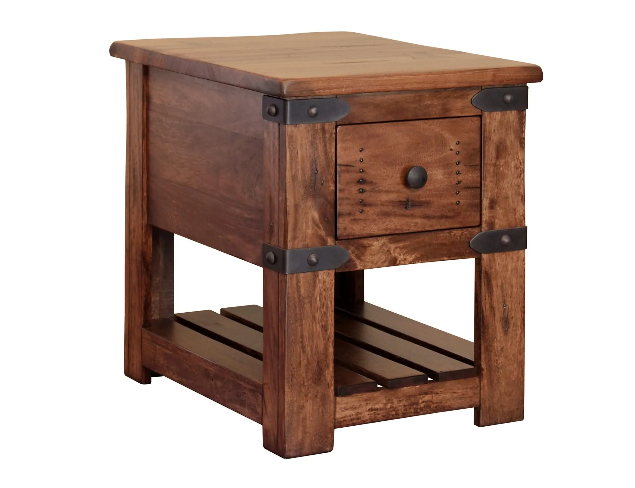 Parota - Chairside Table - Cinnamon Brown - Image 3