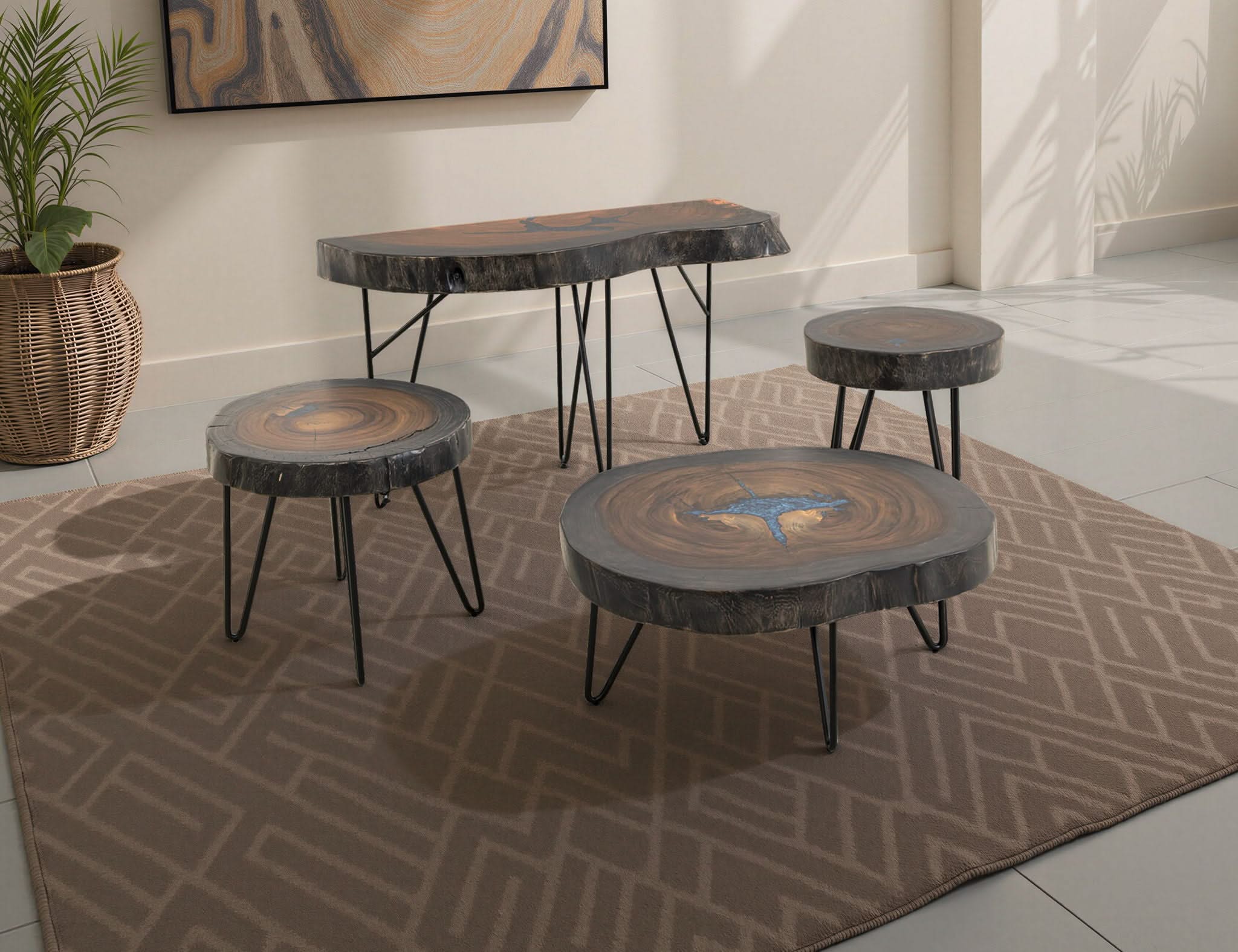 Parota - Wooden Sofa Table - Dark Brown - Image 3
