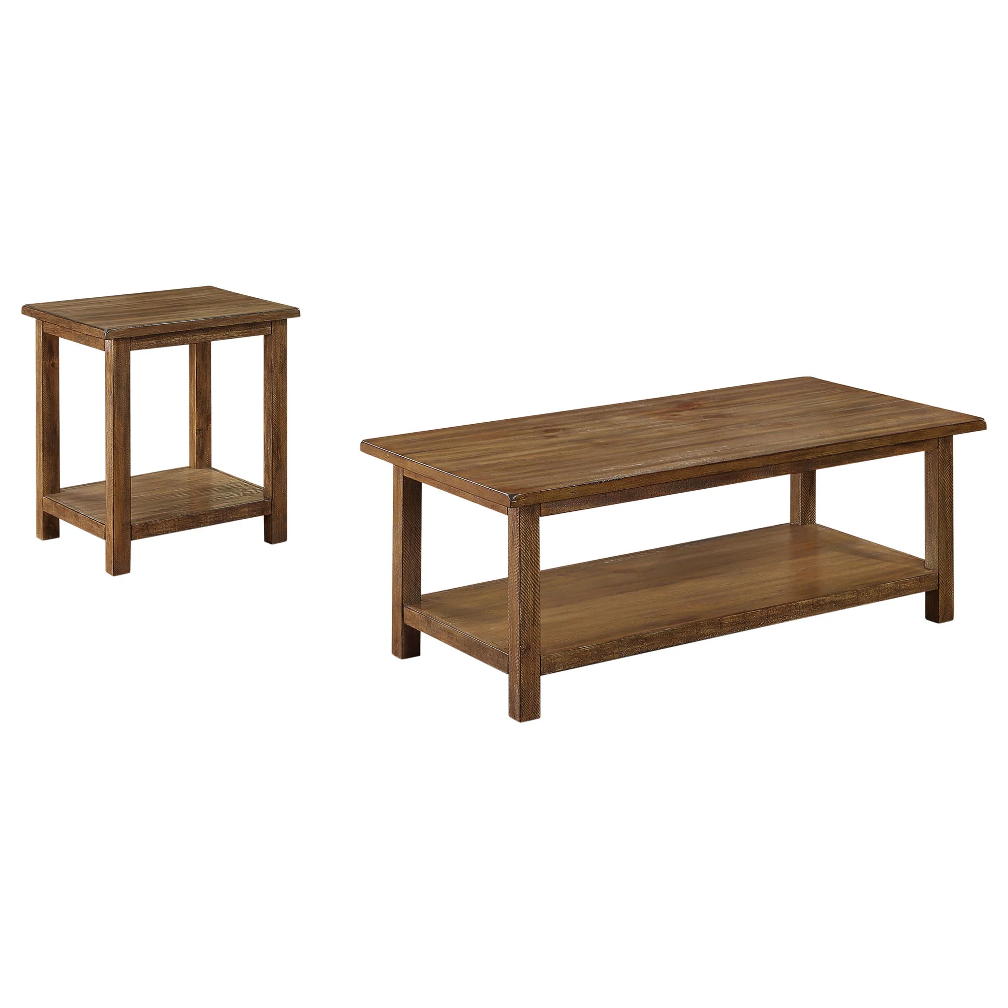 Payne 2-piece Coffee and End Table Set Distressed Brown - Image 4