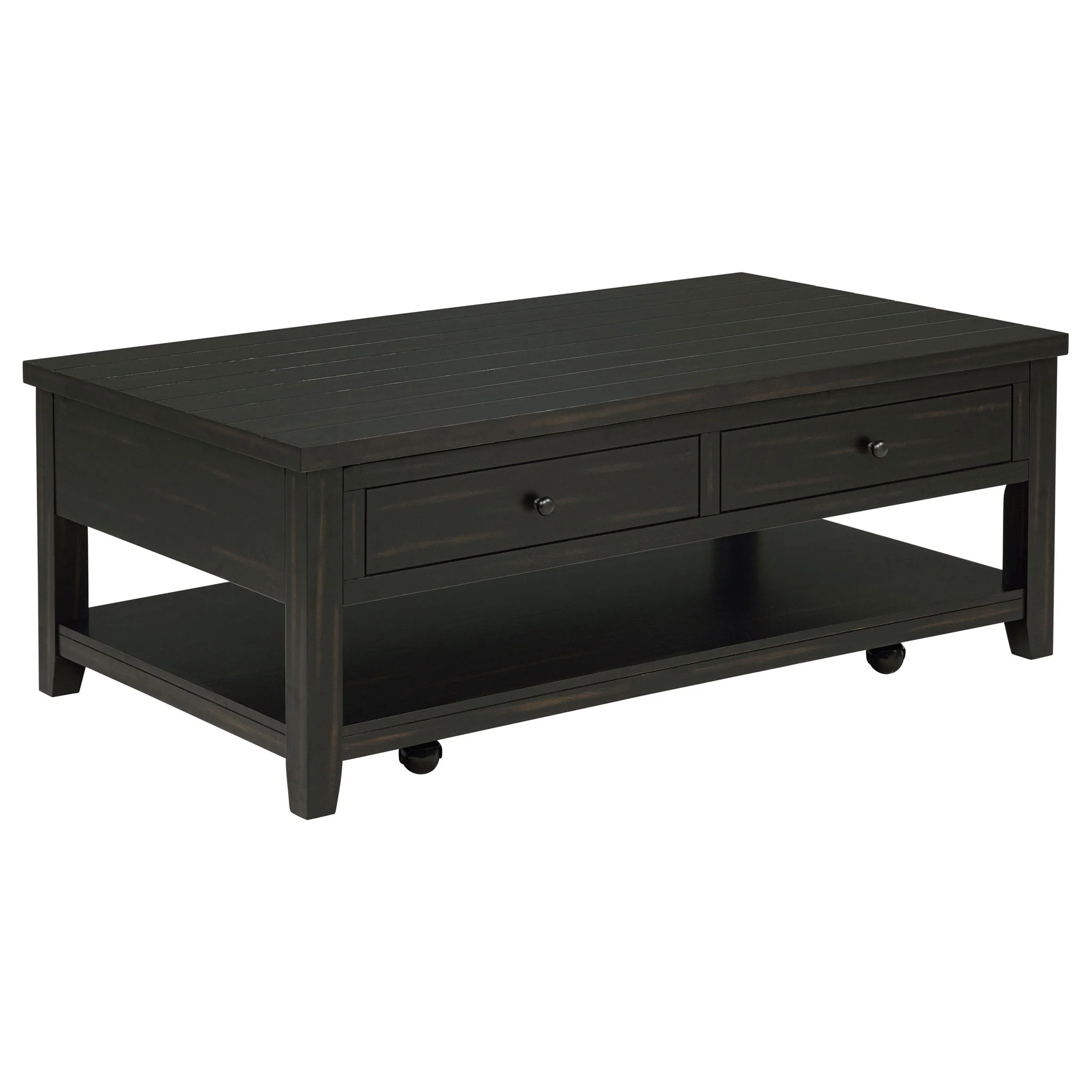 Payne 48-inch Mobile Lift Top Coffee Table Distressed Java - Image 2