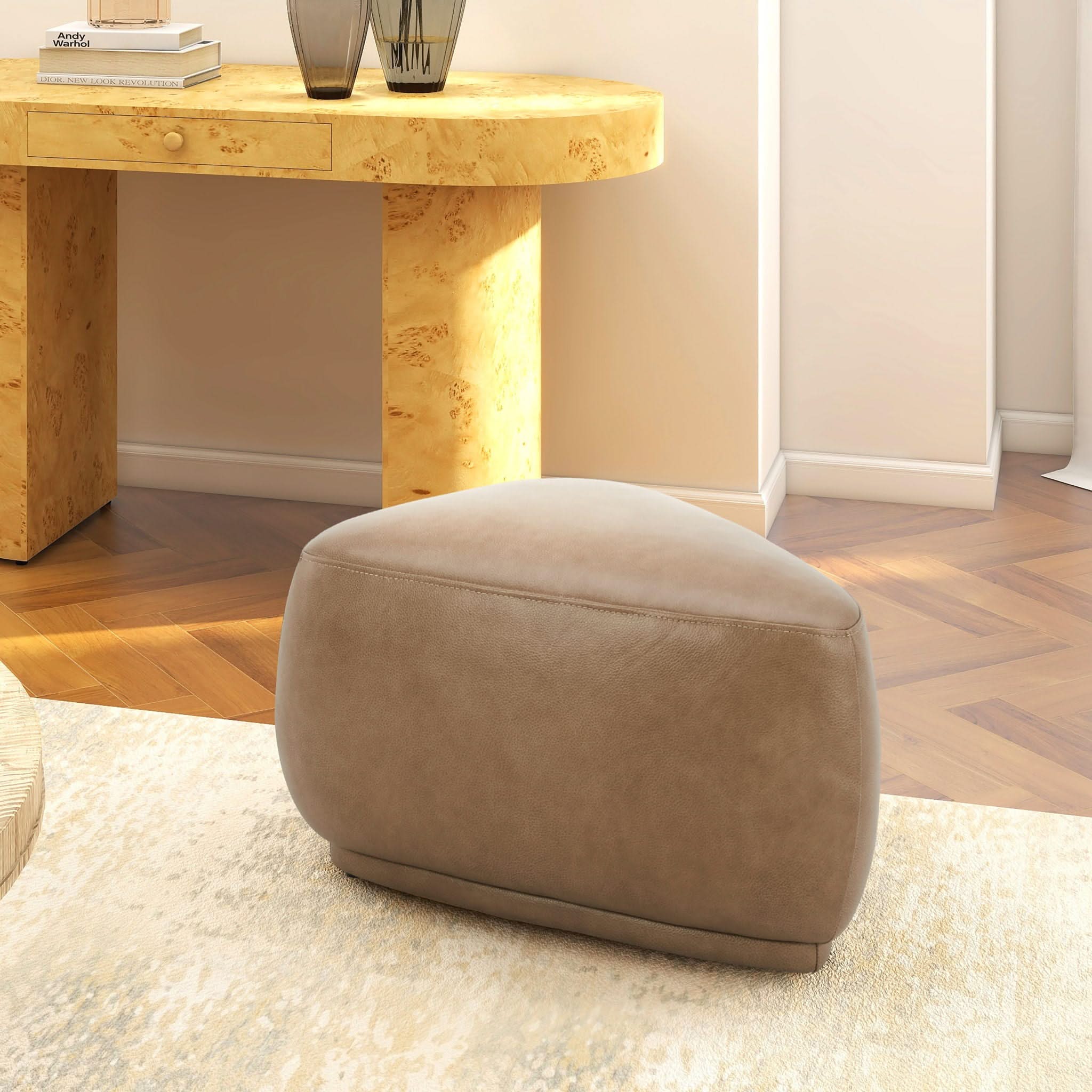 Pebble - Rounded Triangle Cocktail Ottoman - Image 4