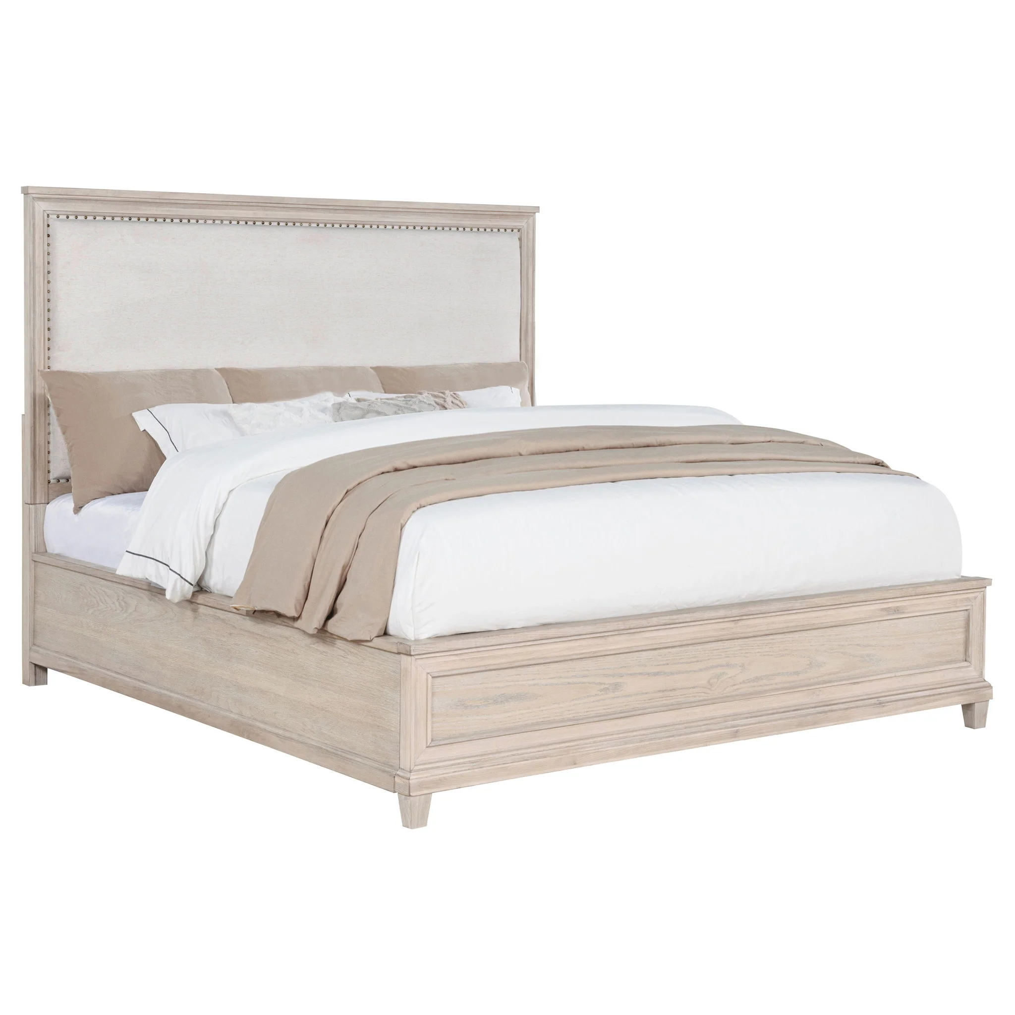 Pembroke 66-inch California King Panel Bed Washed Oak - Image 3