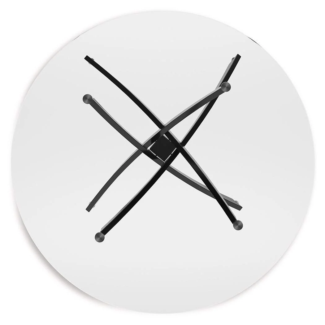 Pharwynn - Round Dining Room Table - Black - Image 4