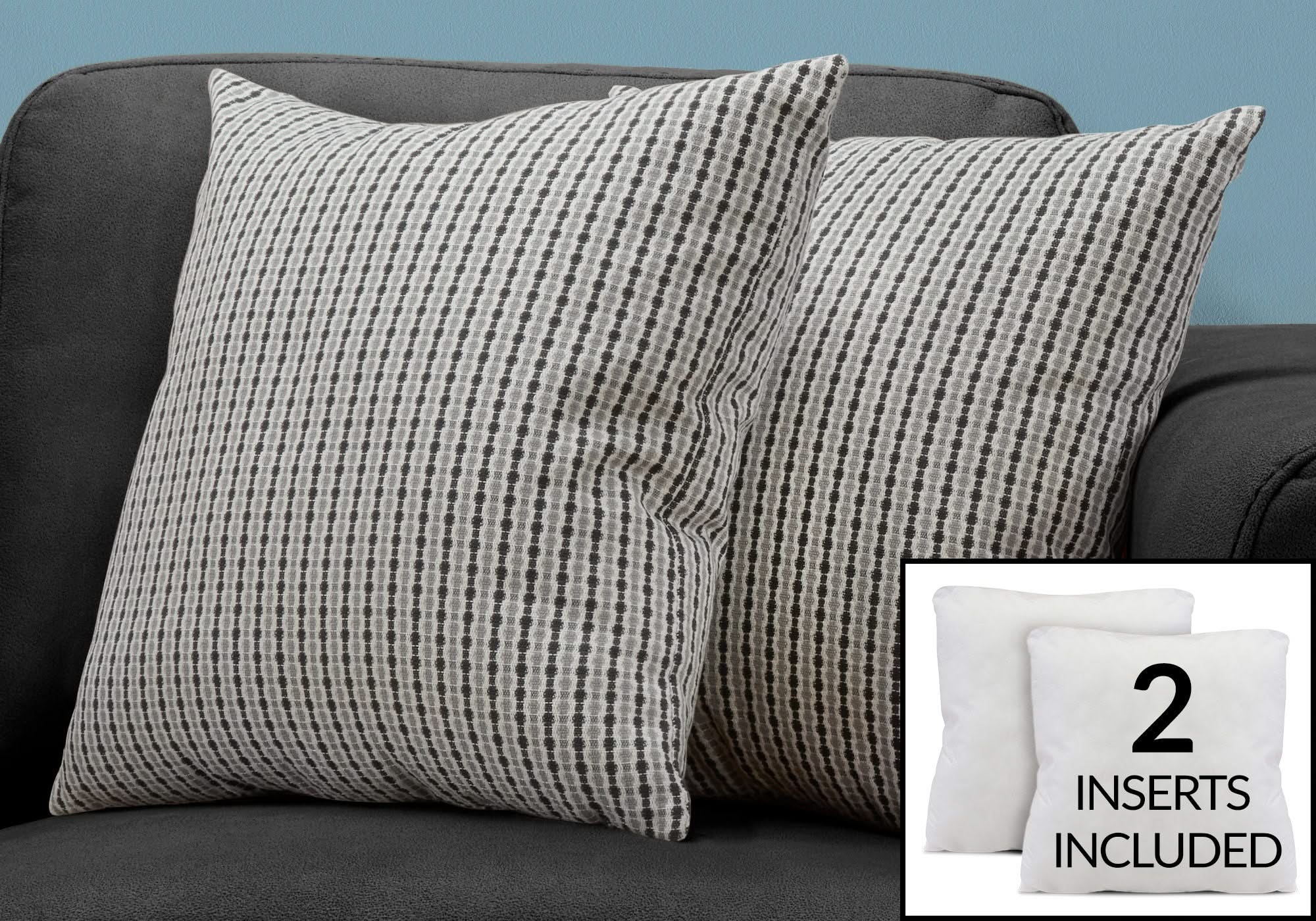 Pillows, Square, Insert Included, Decorative Throw, Hypoallergenic - Image 27