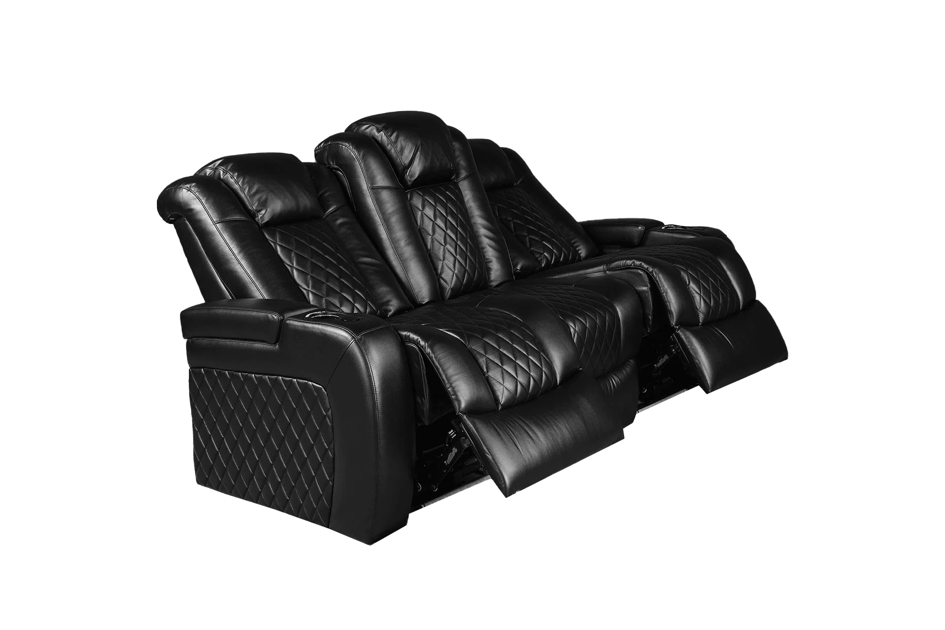 PINNACLE BLACK SOFA W/POWER HEADREST - 2216 - Image 2