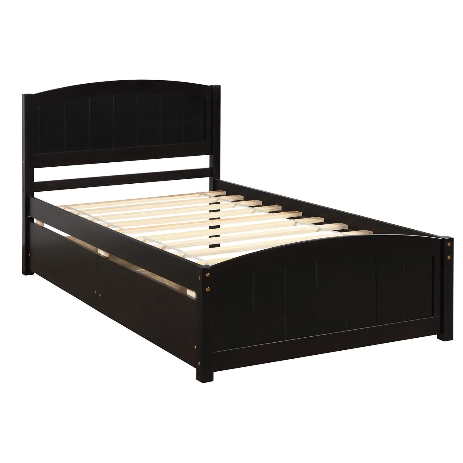Platform Bed & Headboard, Footboard And Wood Slat Support - Image 28