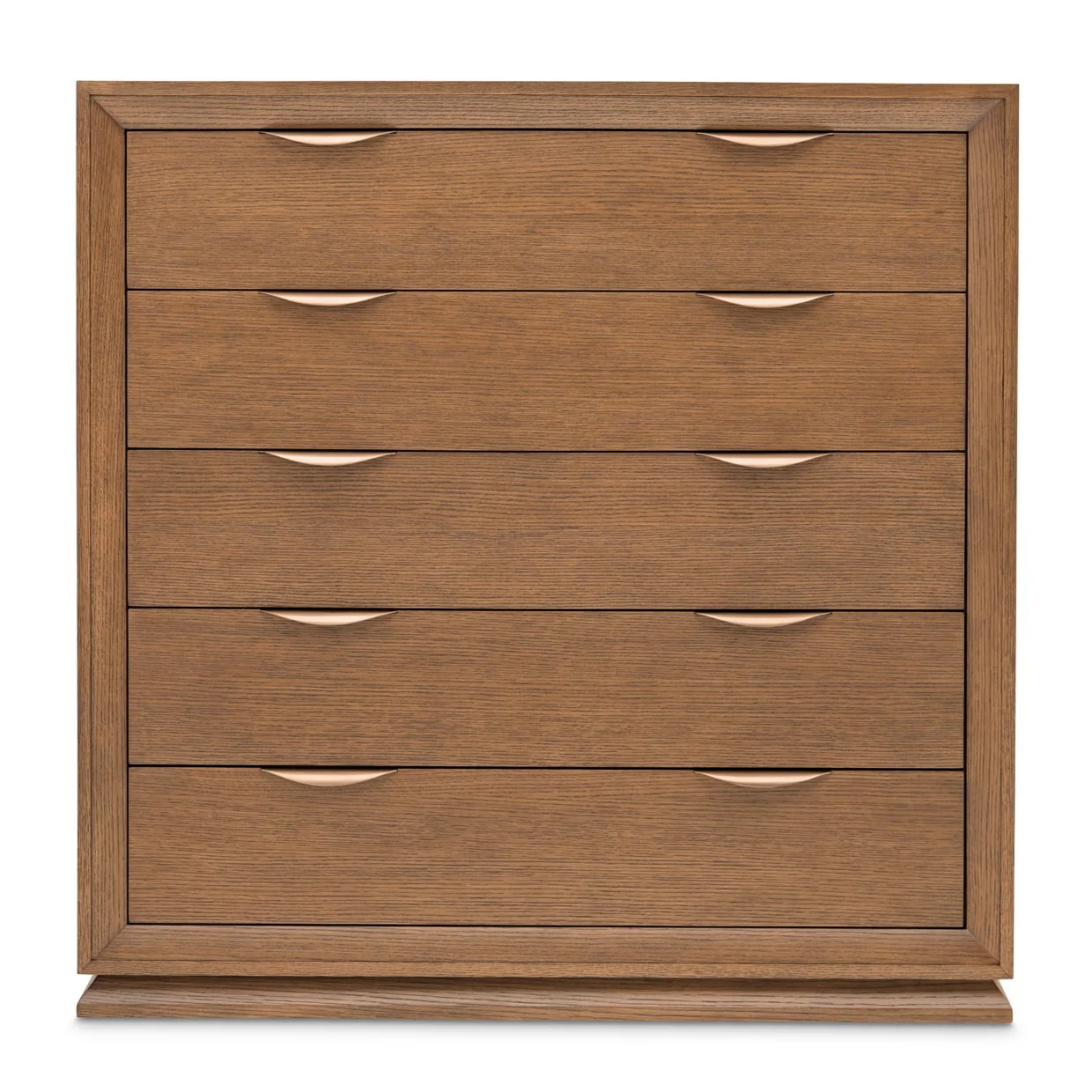 Portrait - 5-Drawer Chest With LED Lights - Sienna Brown