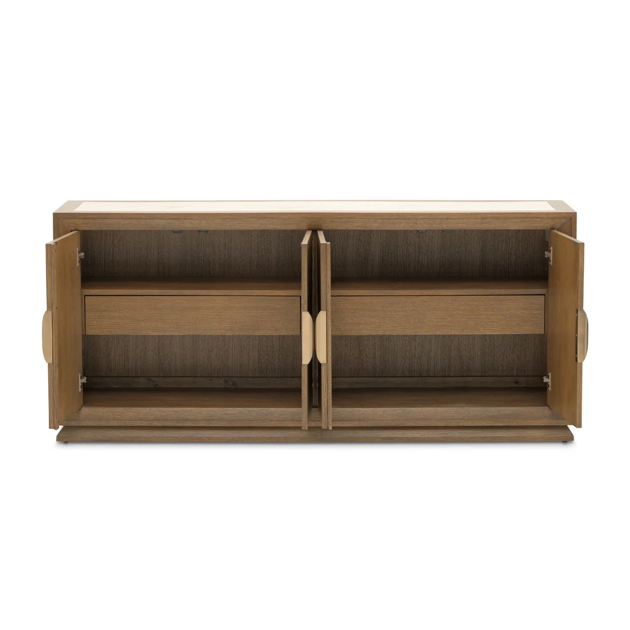 Portrait - Sideboard With LED Lights - Sienna Brown - Image 2