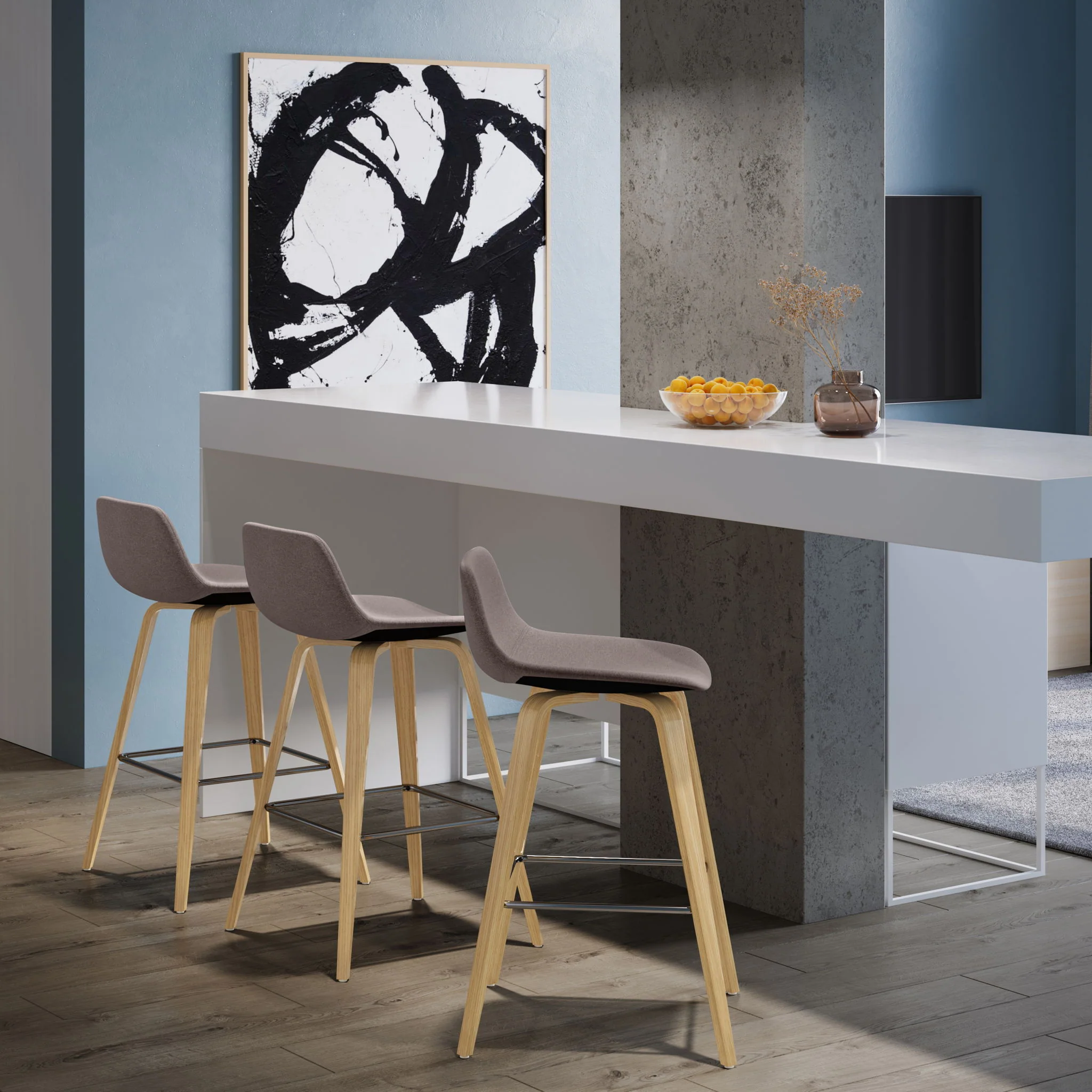 Randolph Bentwood - Upholstered Counter / Bar Height Stool (Set of 2) - Image 11