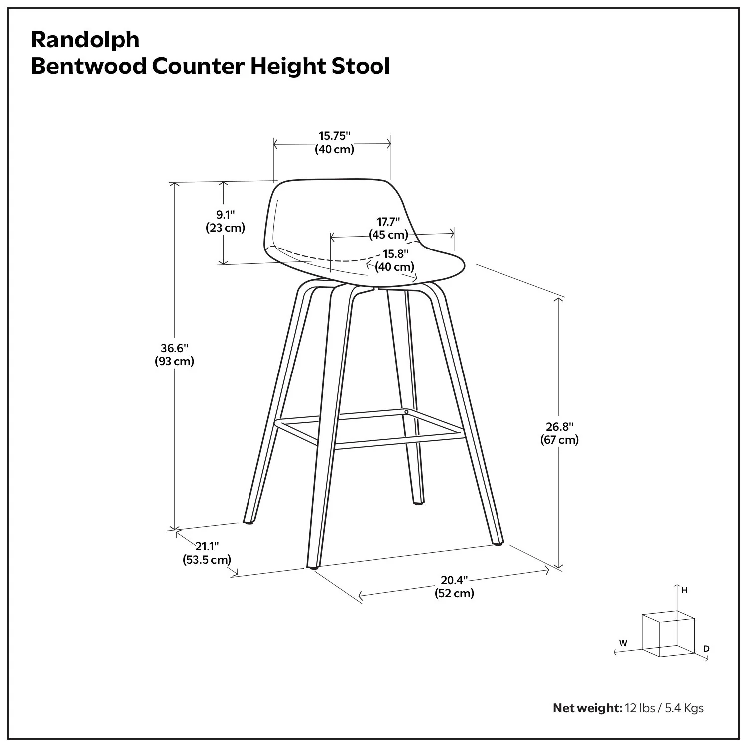 Randolph Bentwood - Upholstered Counter / Bar Height Stool (Set of 2) - Image 18