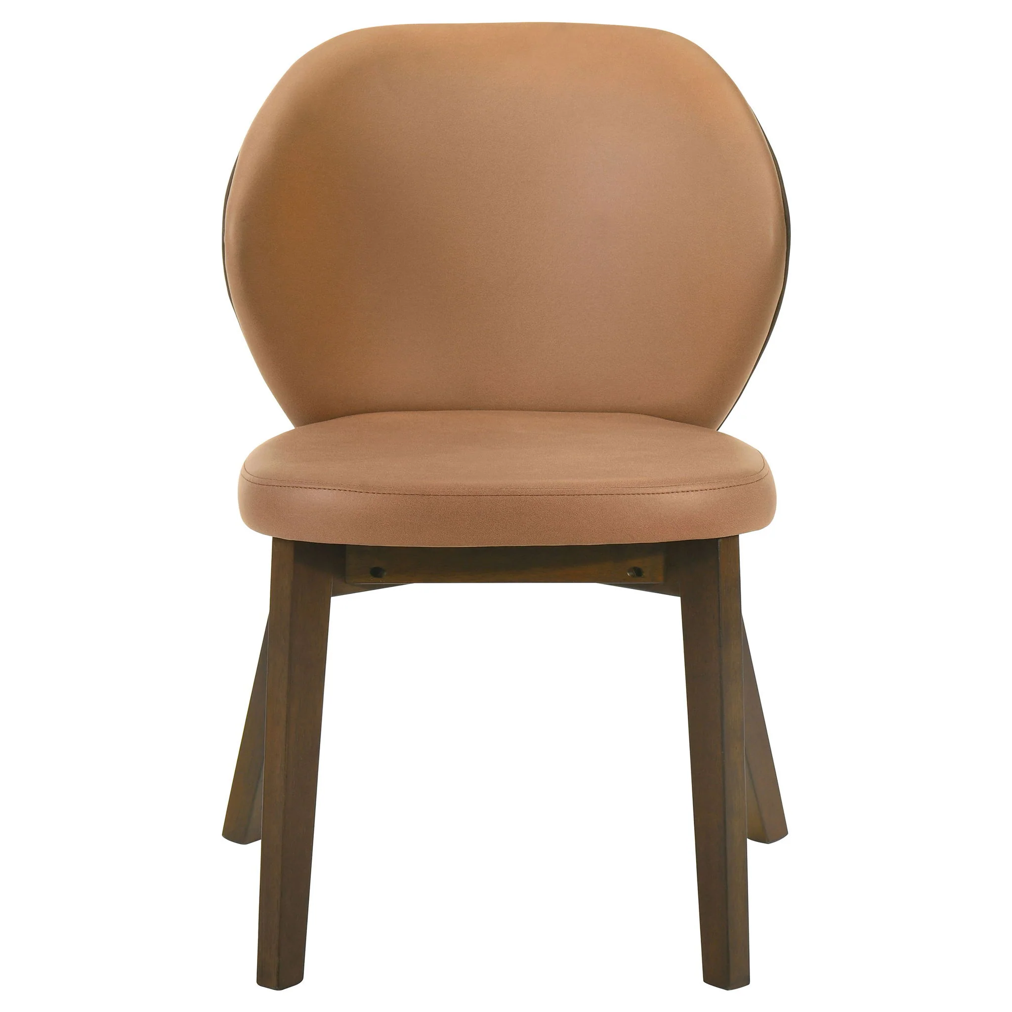 Randolph Dining Side Chair Butterscotch and Brown (Set of 2) - Image 3