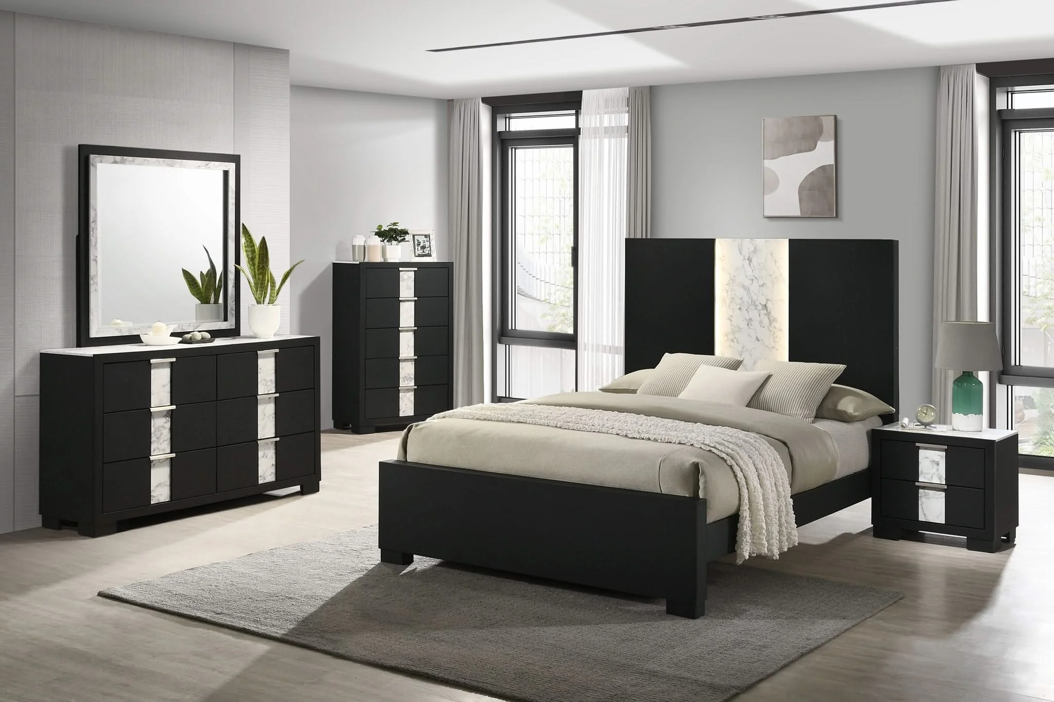 Rangley - Dresser And Mirror - Black - Image 4