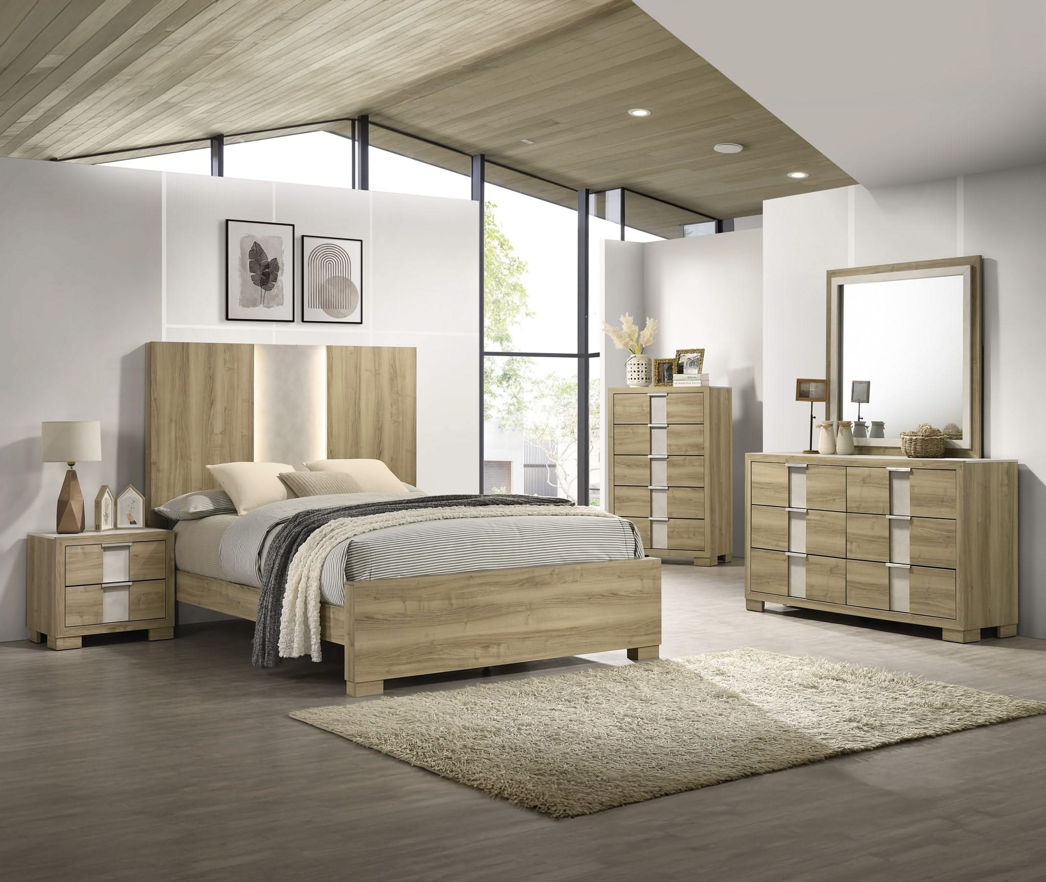 Rangley - Queen 5 Piece Bedroom Set - Driftwood