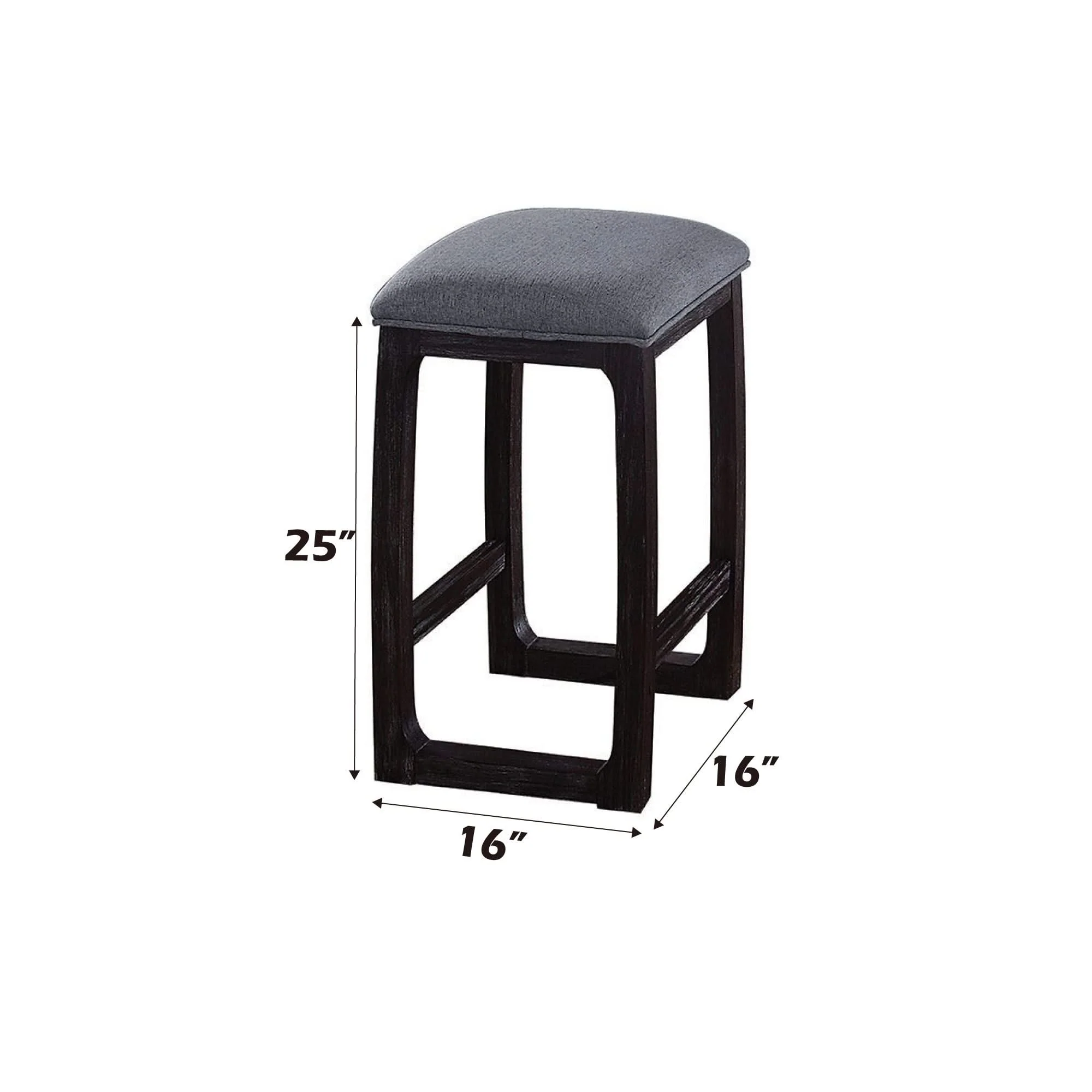 Razo - Weathered Counter Height Stool - Gray - Image 2