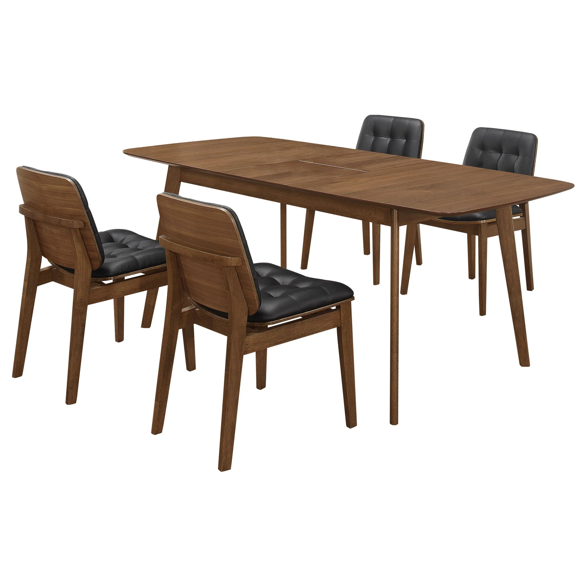 Redbridge Rectangular 5-piece Dining Set Natural Walnut - Image 4