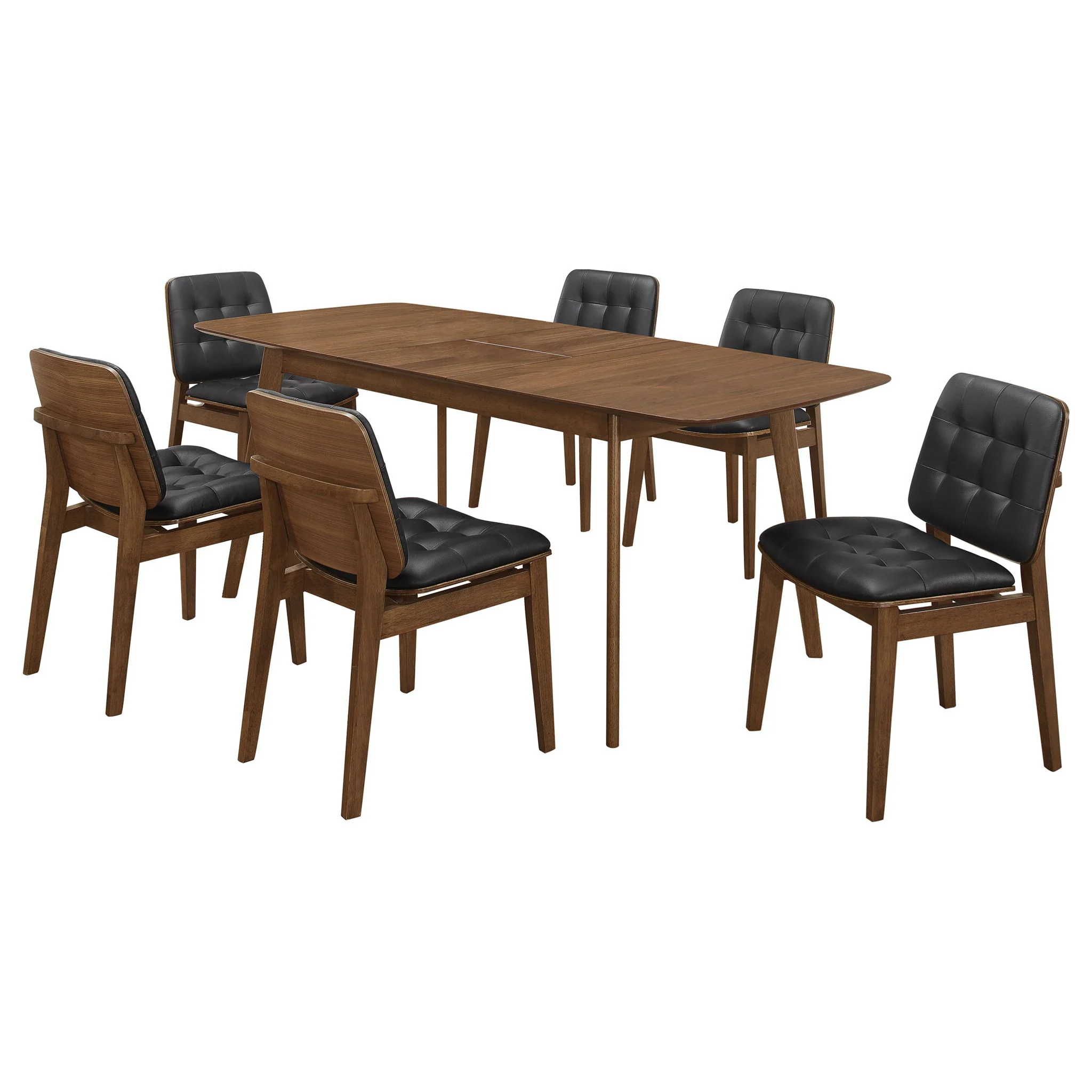 Redbridge Rectangular 7-piece Dining Set Natural Walnut - Image 4