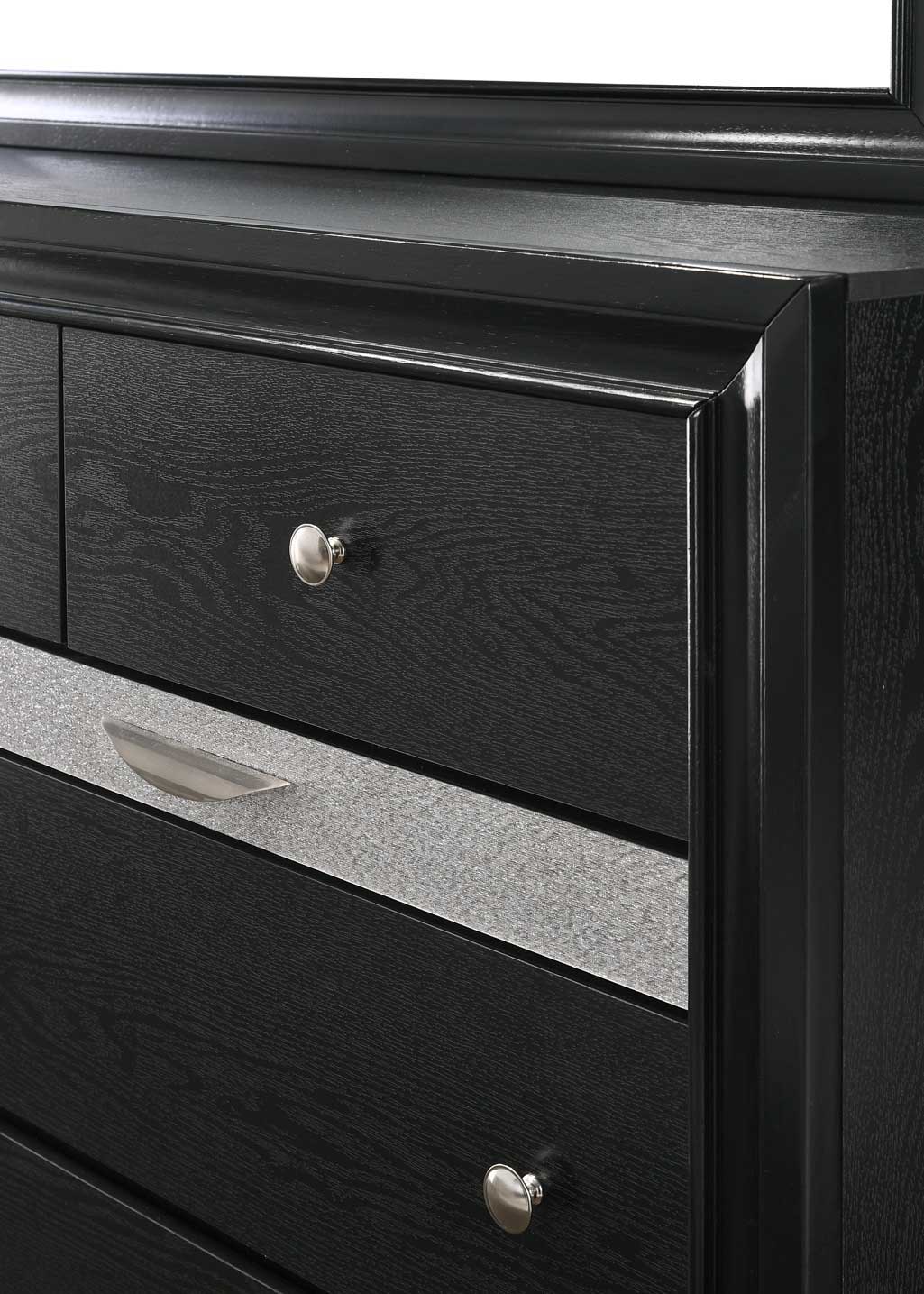 Regata - Dresser & Mirror - Black - Image 3