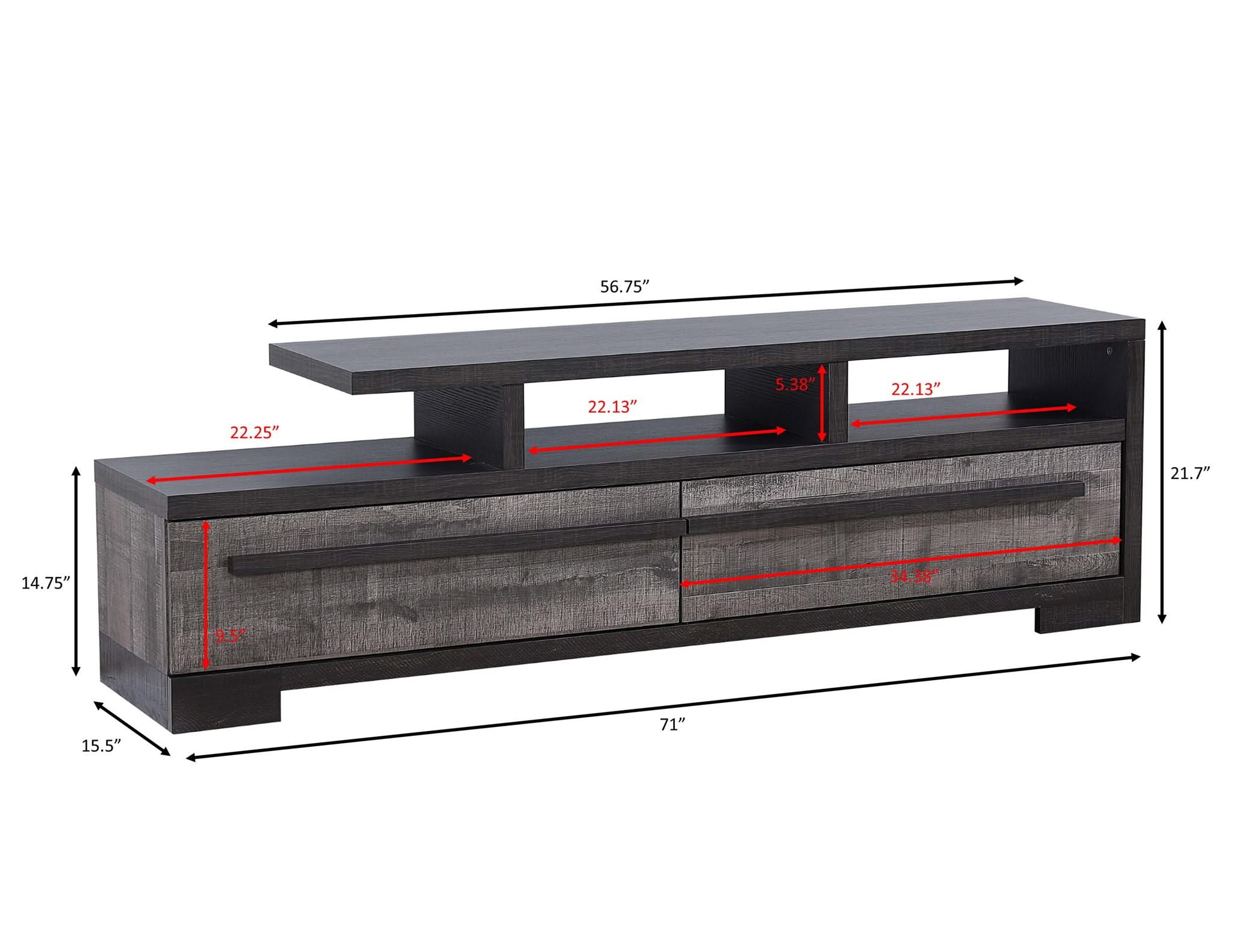 Remington - TV Stand - Dark Brown - Image 3