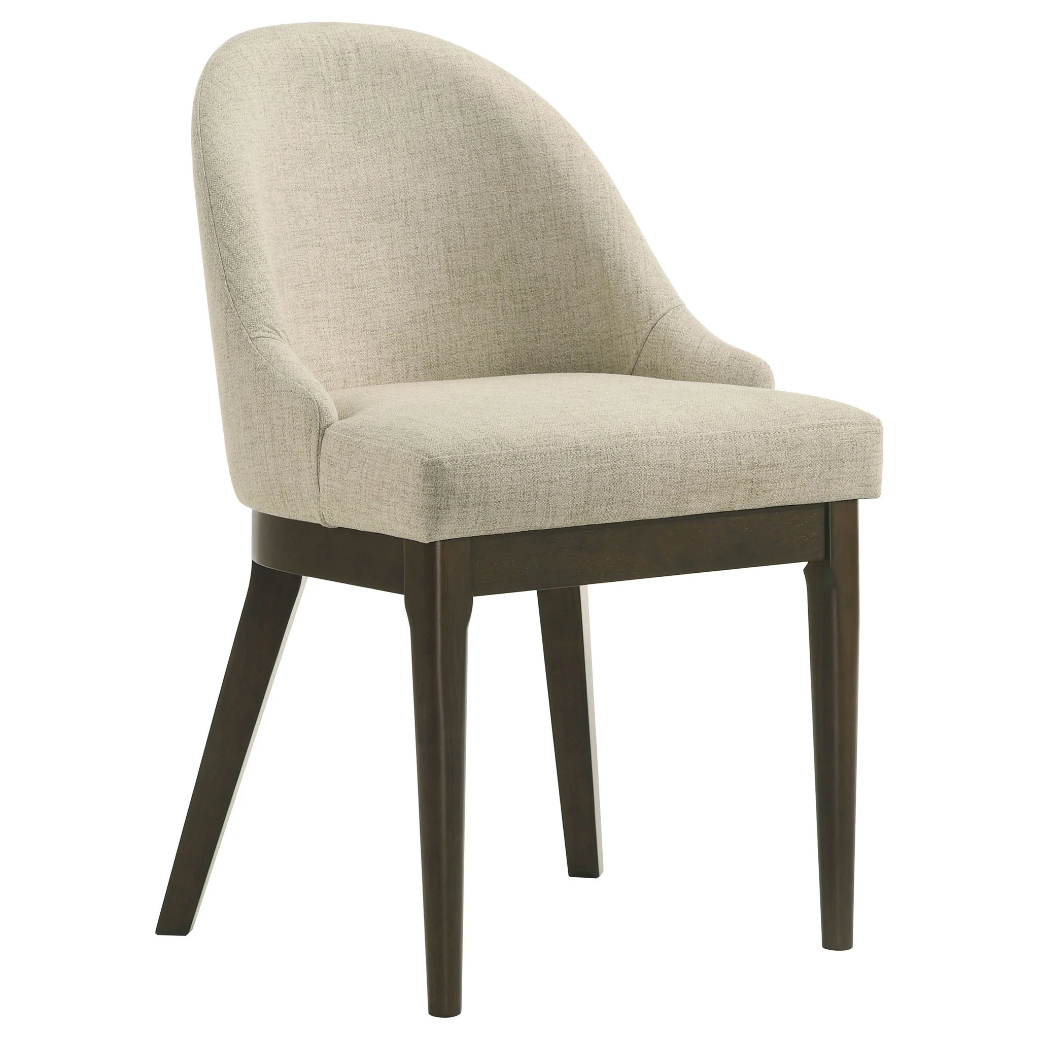 Reseda Upholstered Dining Side Chair Beige (Set of 2) - Image 2