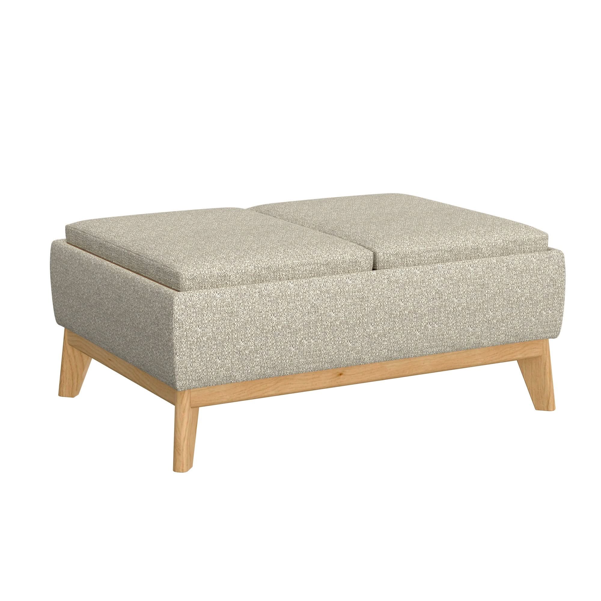 Reversible Tray Ottoman - Tan - Image 2