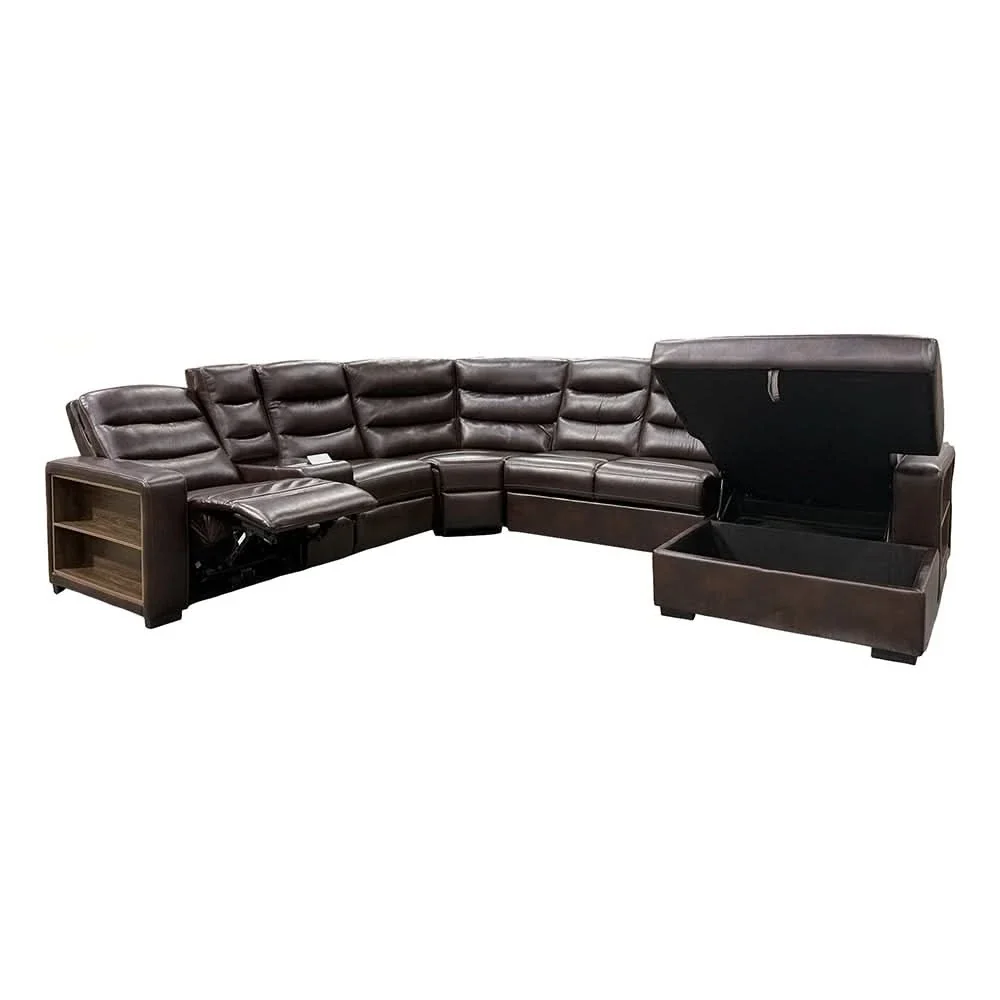 Rhodes Power 6PC Functional Sectional with Reclining Seats, Storage & Console - Image 3