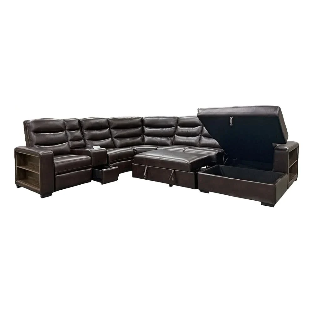 Rhodes Power 6PC Functional Sectional with Reclining Seats, Storage & Console - Image 4