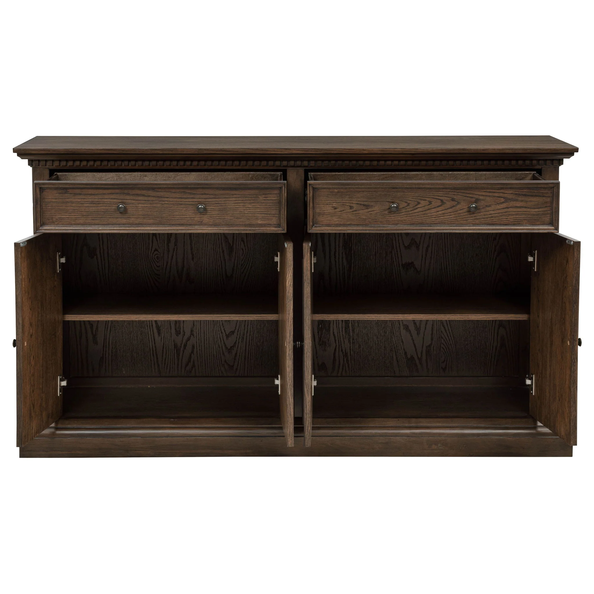Ridgewell 2-drawer 4-door Dining Server Dark Oak - Image 3