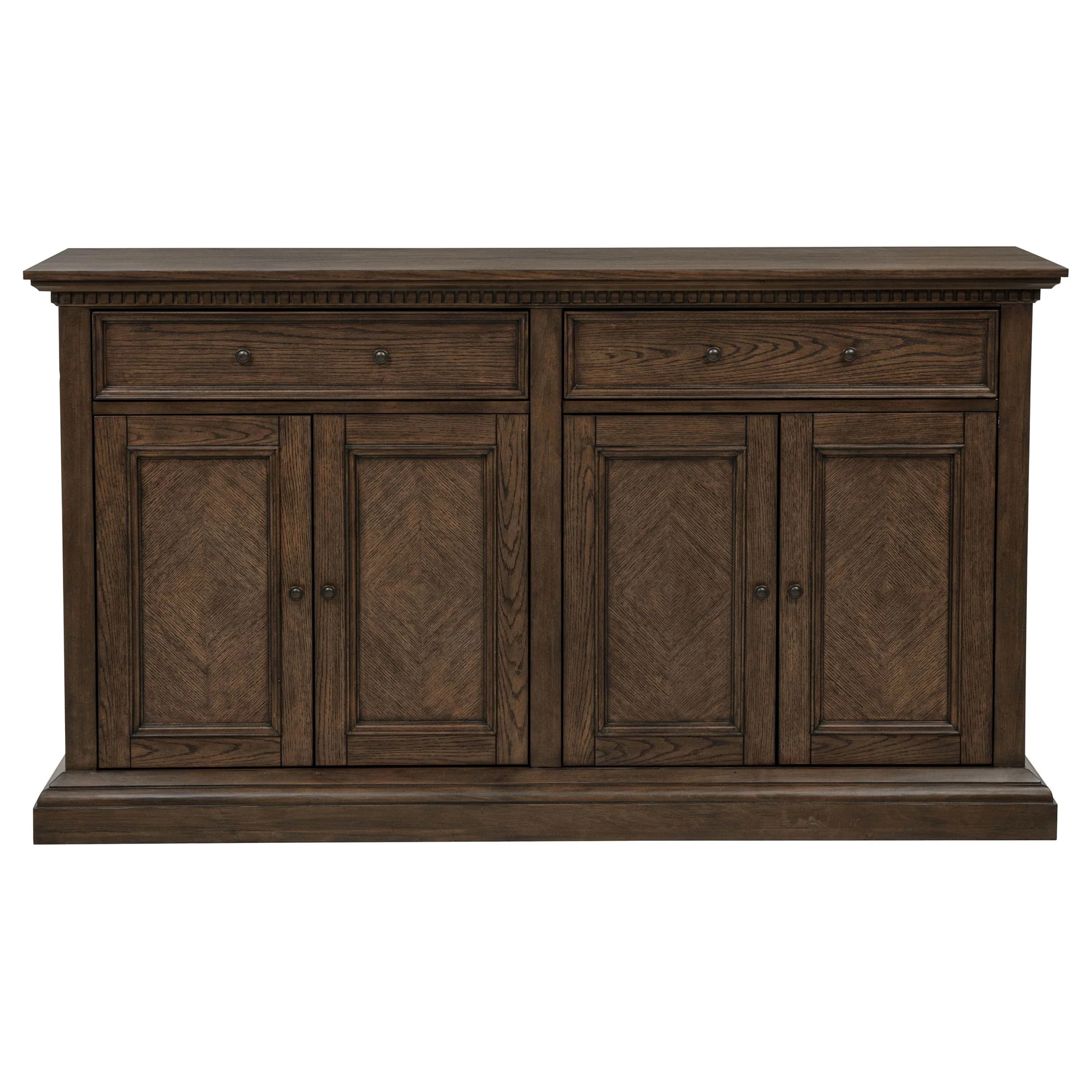 Ridgewell 2-drawer 4-door Dining Server Dark Oak - Image 4