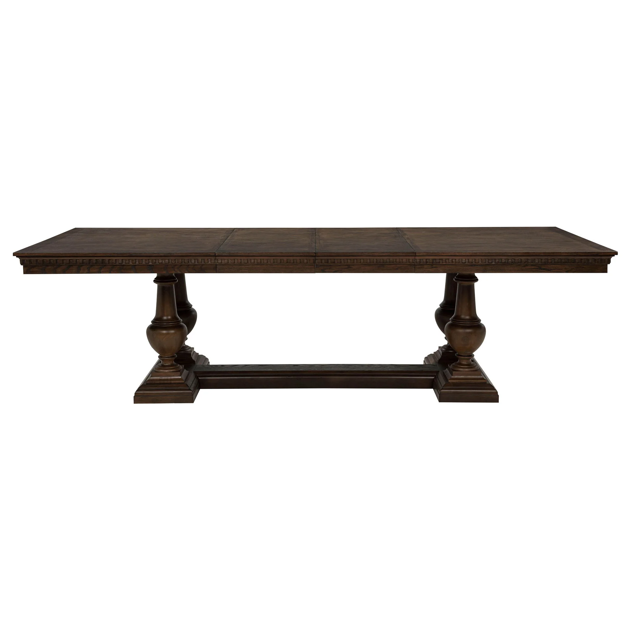 Ridgewell 9-piece Rectangular Trestle Dining Set Dark Oak - Image 4