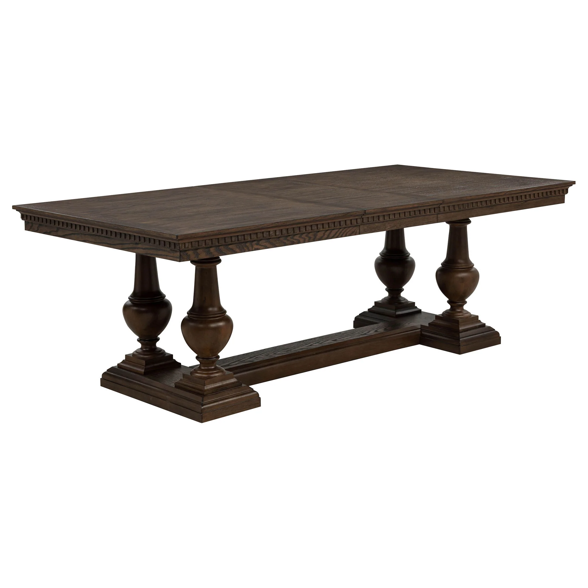 Ridgewell Rectangular Trestle Dining Table Dark Oak - Image 2
