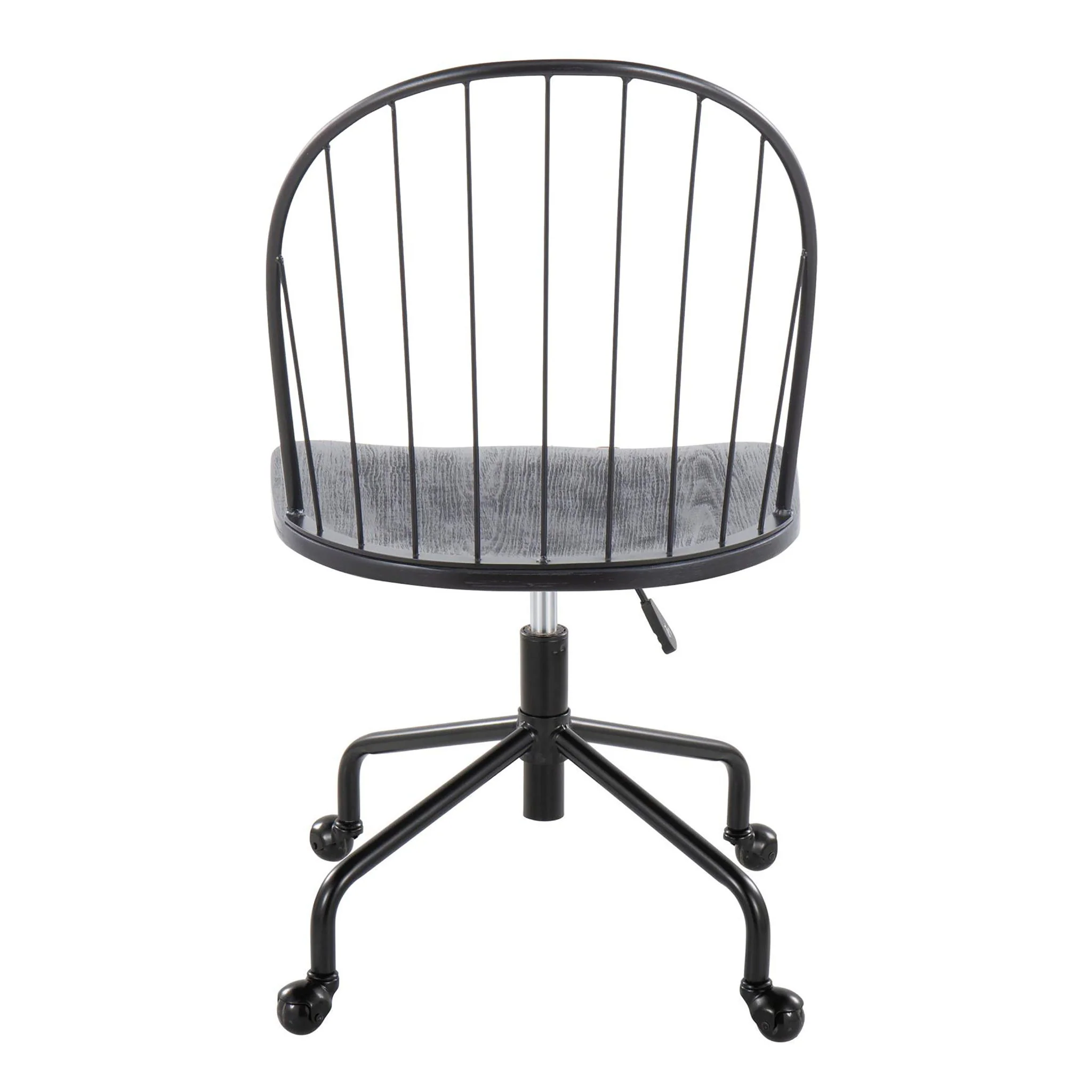 Riley - Farmhouse Adjustable High Back Office Chair - Black - Image 2