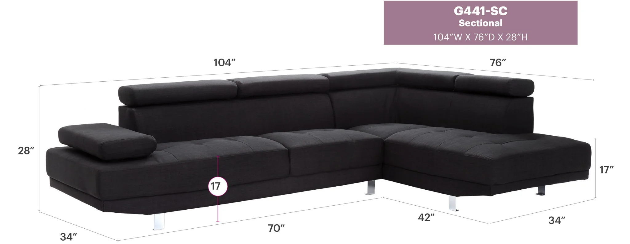 Riveredge - Comfort Sectional - Image 12