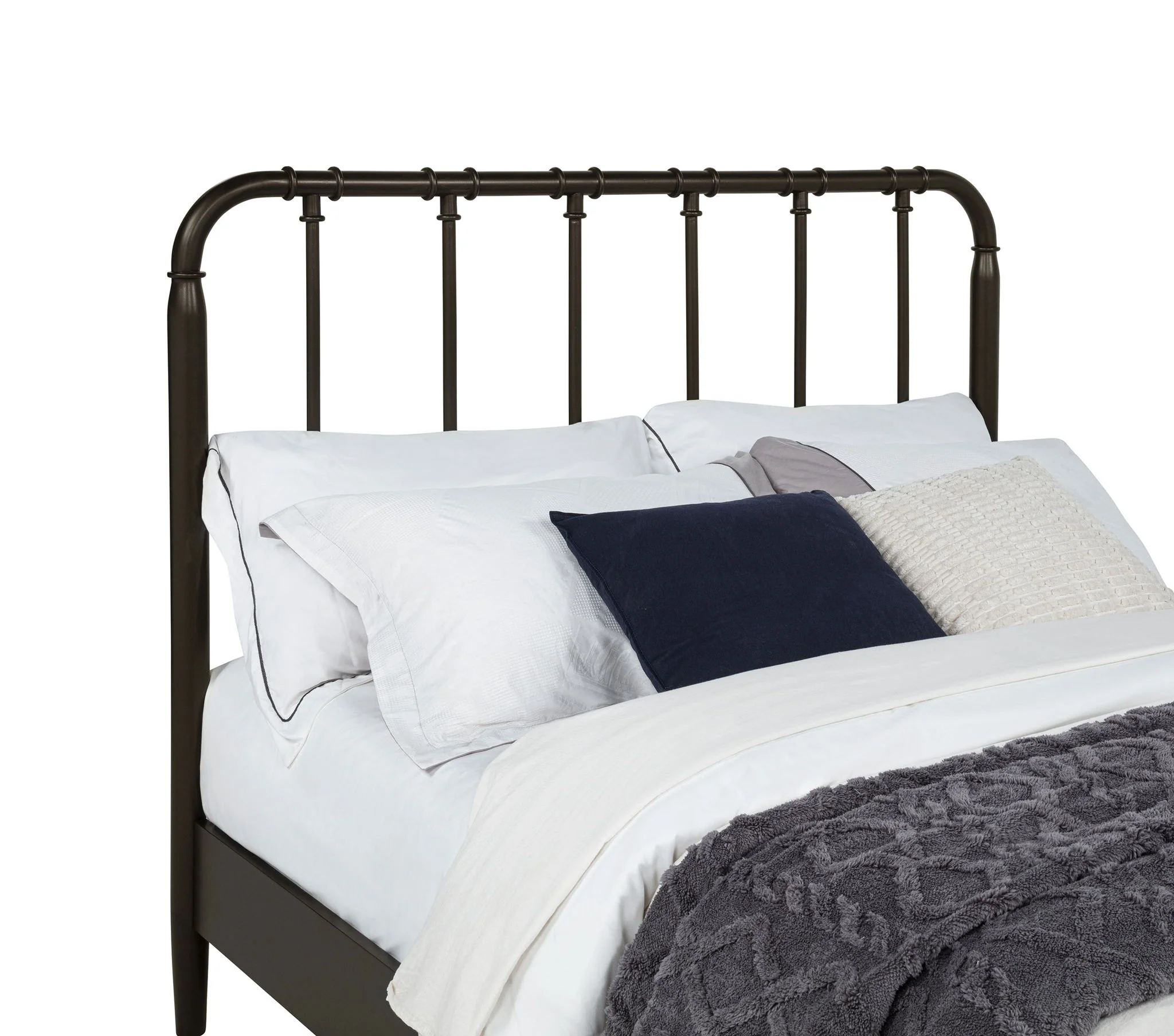 Rocco All Wood Water Pipe Open Frame Full Bed Dark Bronze - Image 2