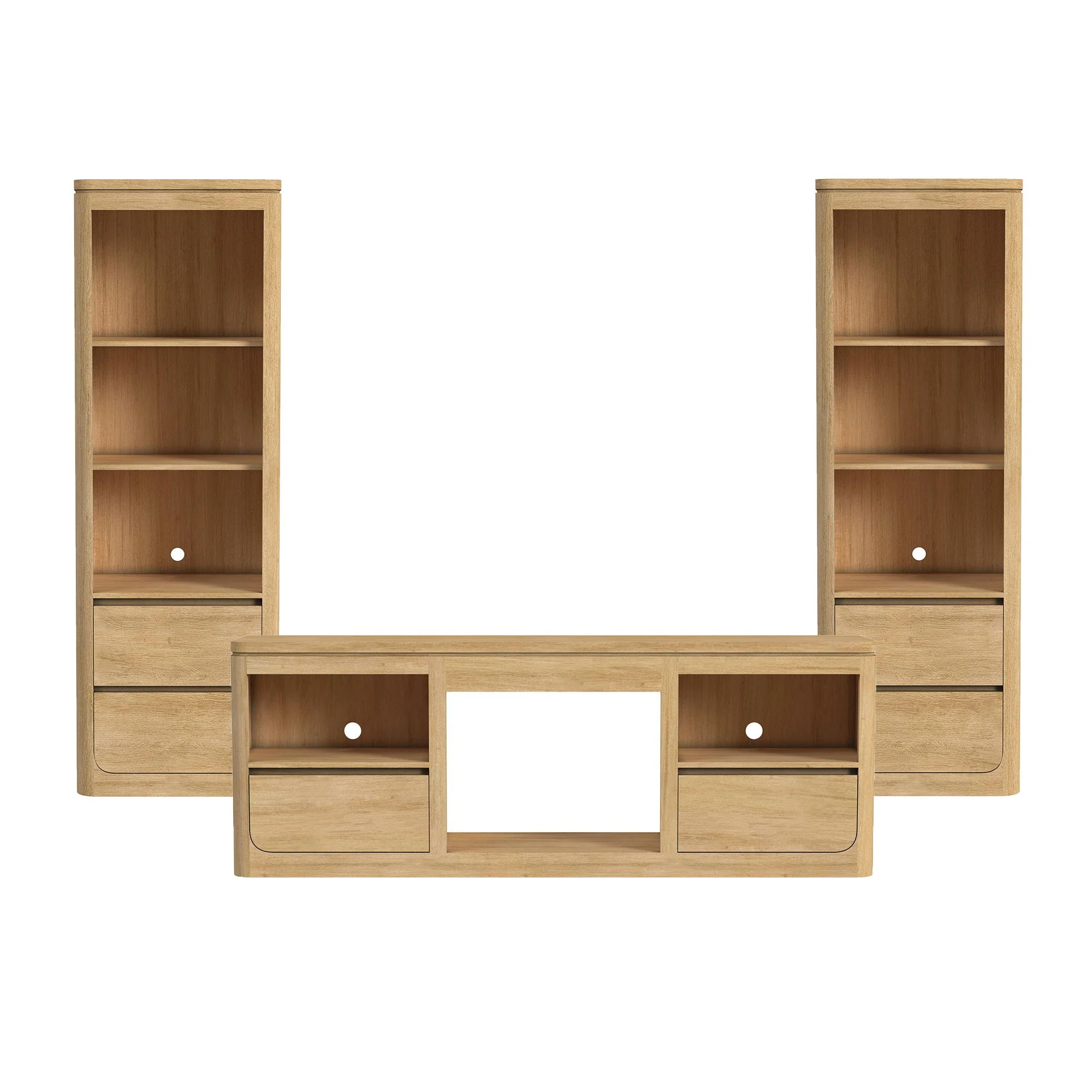 Rosalie - 3 Piece Entertainment Unit With 71" TV Console - Image 4