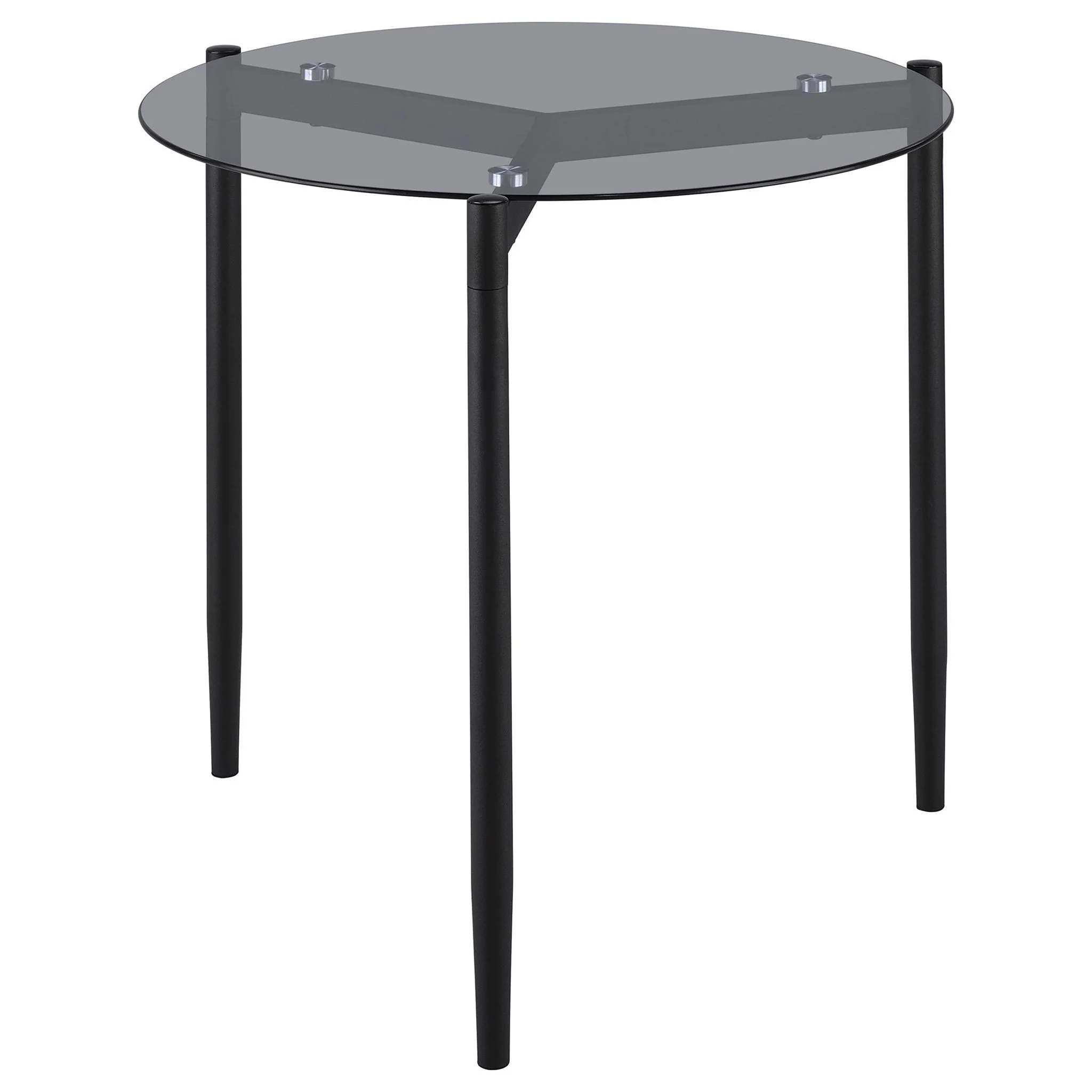 Rosalie 3-piece Round Coffee and End Table Set Grey - Image 3