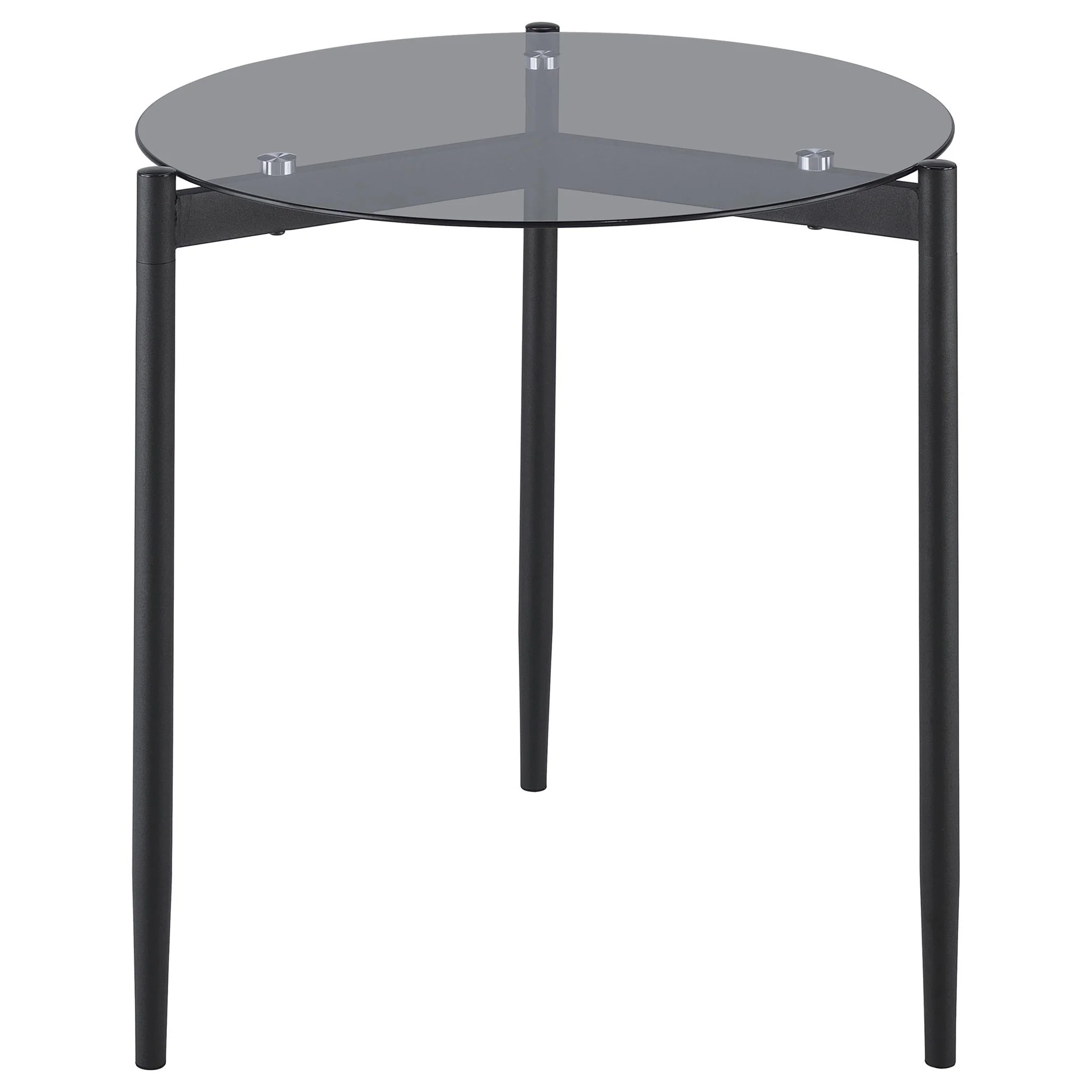 Rosalie 3-piece Round Coffee and End Table Set Grey - Image 4