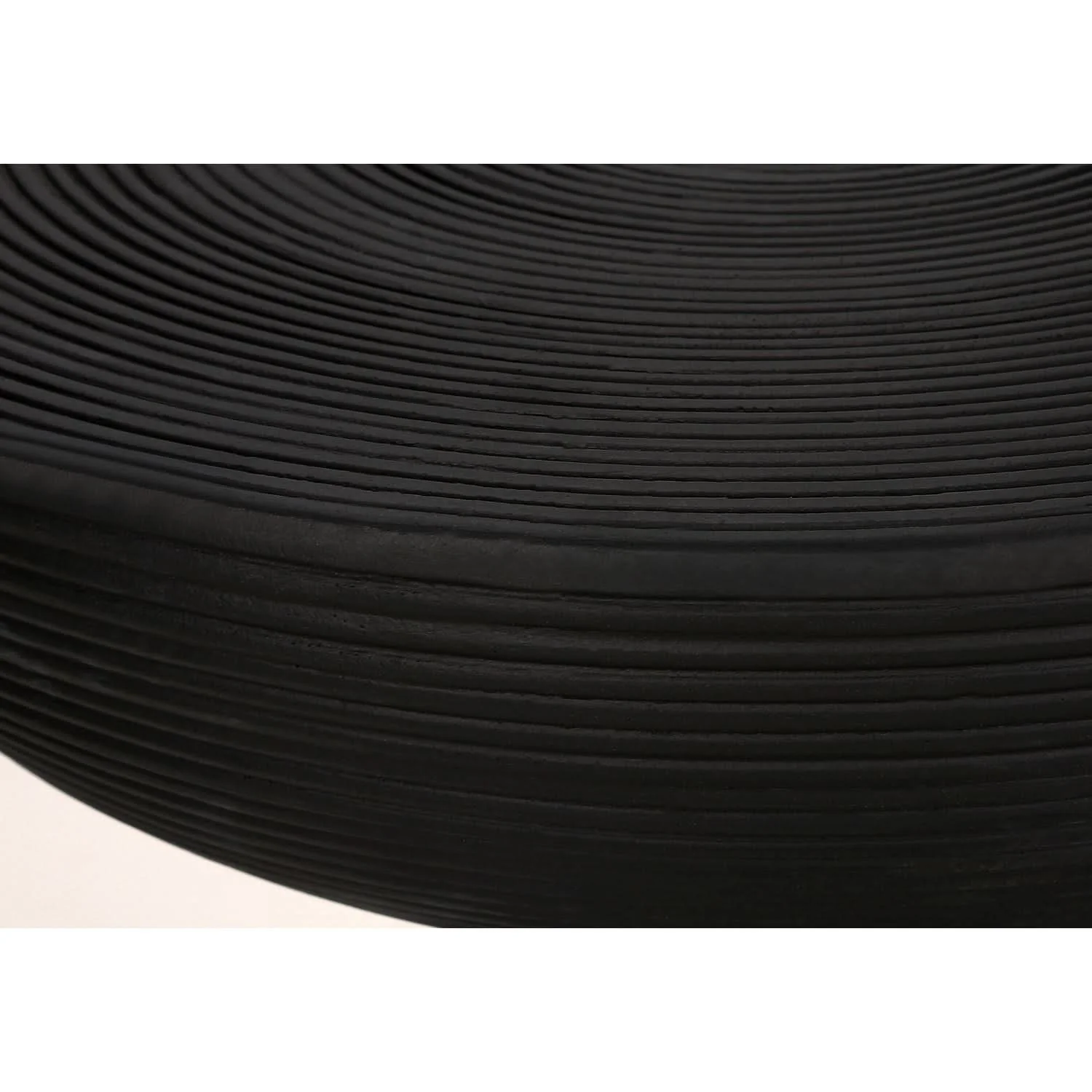 Round Accent Table, Indoor Outdoor - Black - Image 4