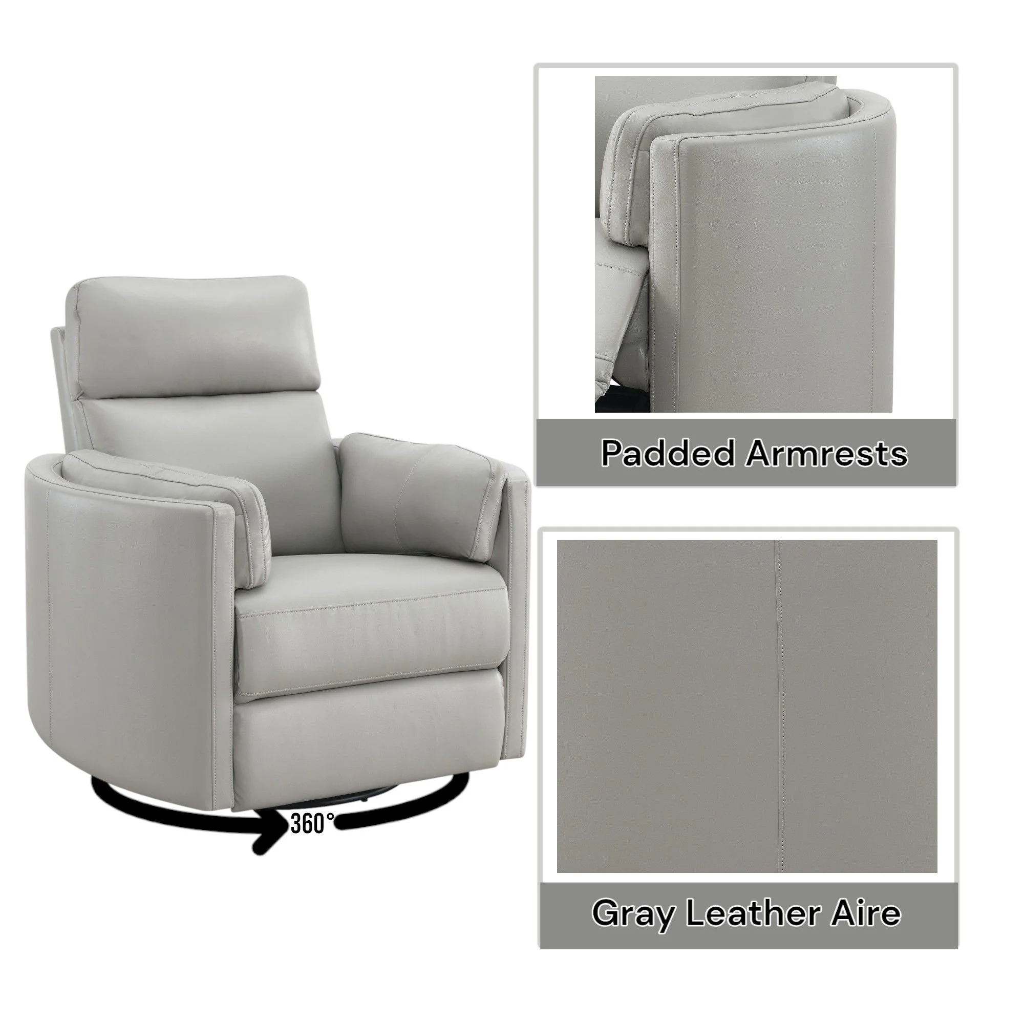 Sagen - Glider Recliner With Swivel - Image 7