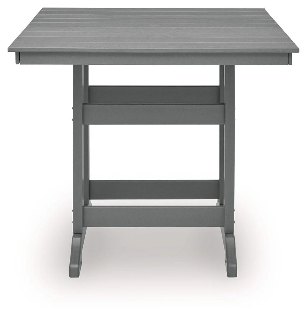 Sanctuary Beach - Square Counter Table With Umbrella Option - Dark Gray - Image 2