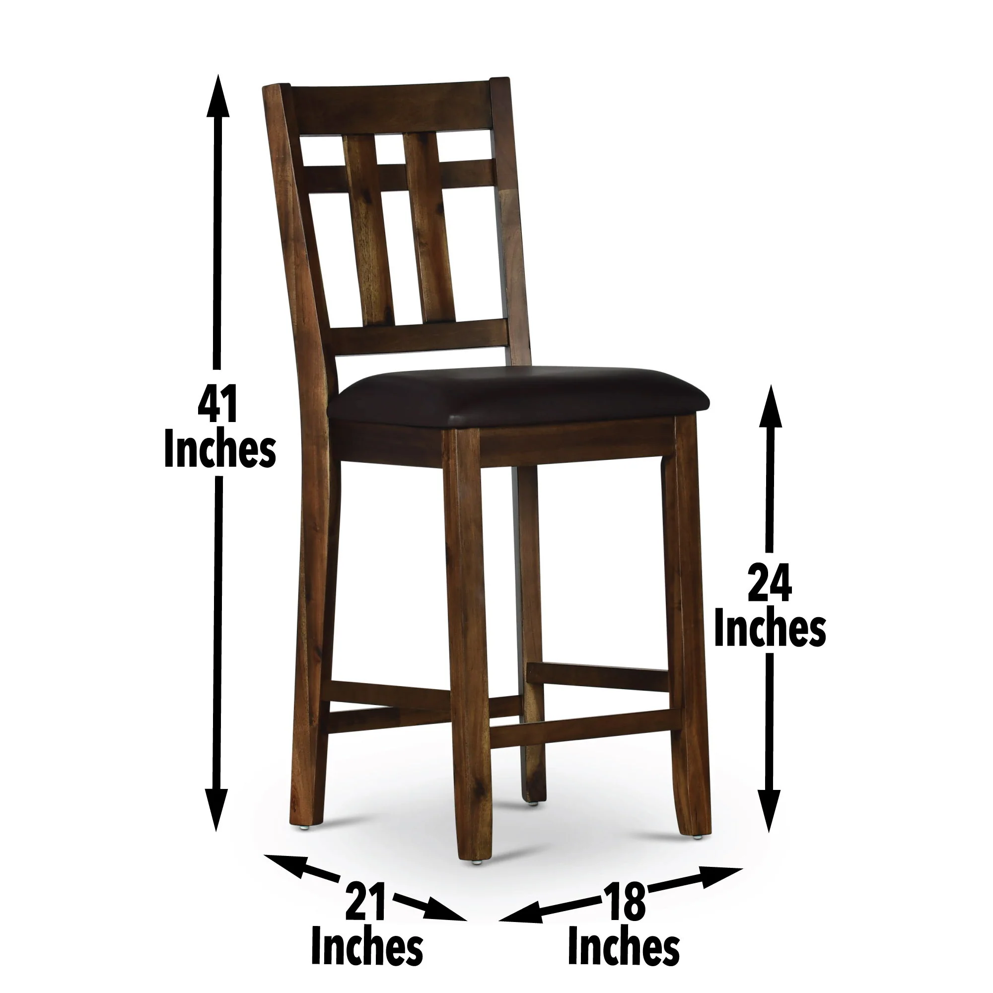 Saranac - Counter Chair - Dark Brown - Image 3