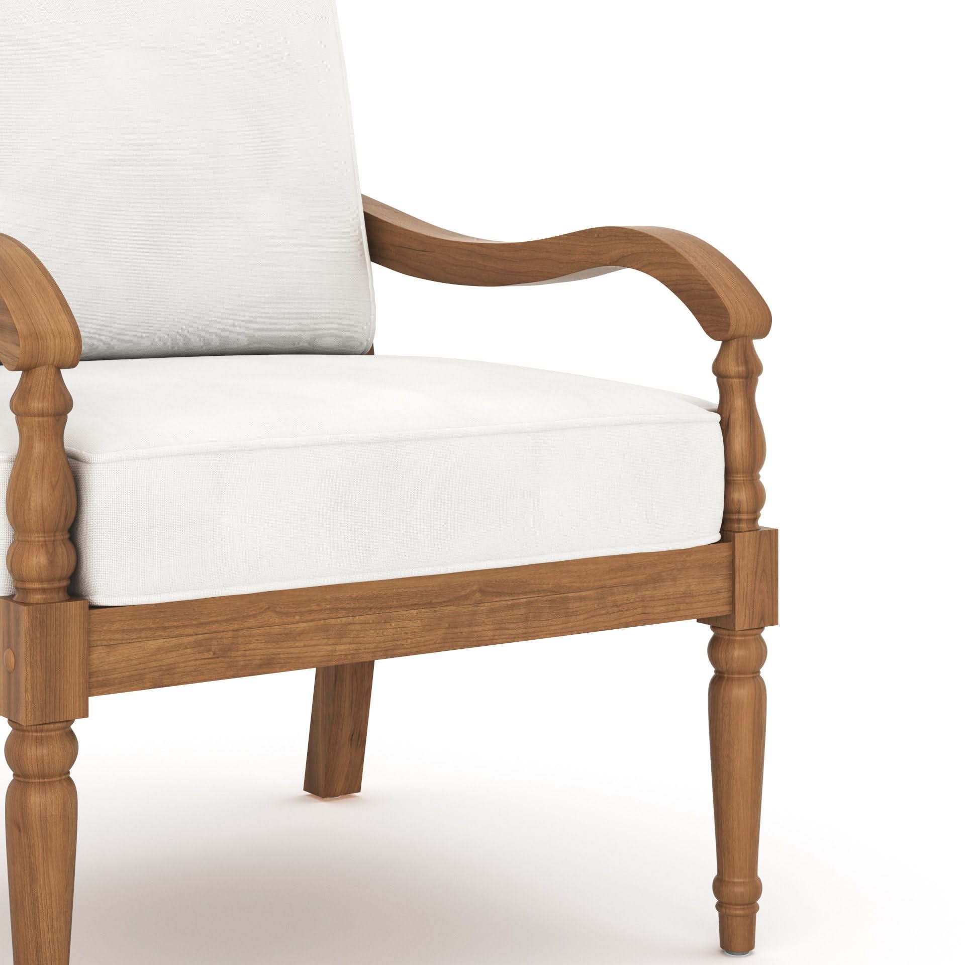 Savannah - Club Chairs (Set of 2) - White Linen - Image 4