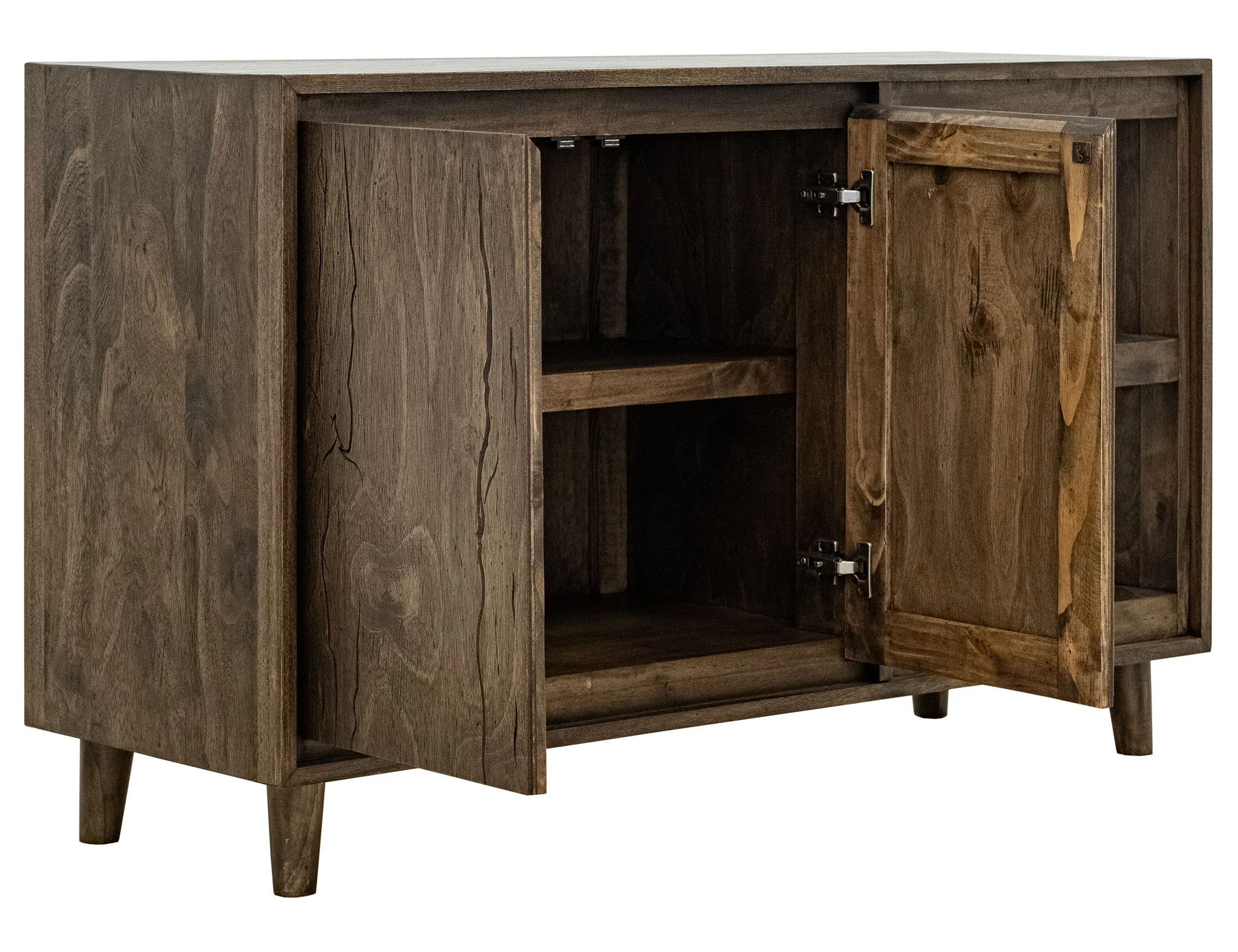 Savia - 2 Door Wood TV Stand - Brown - Image 2