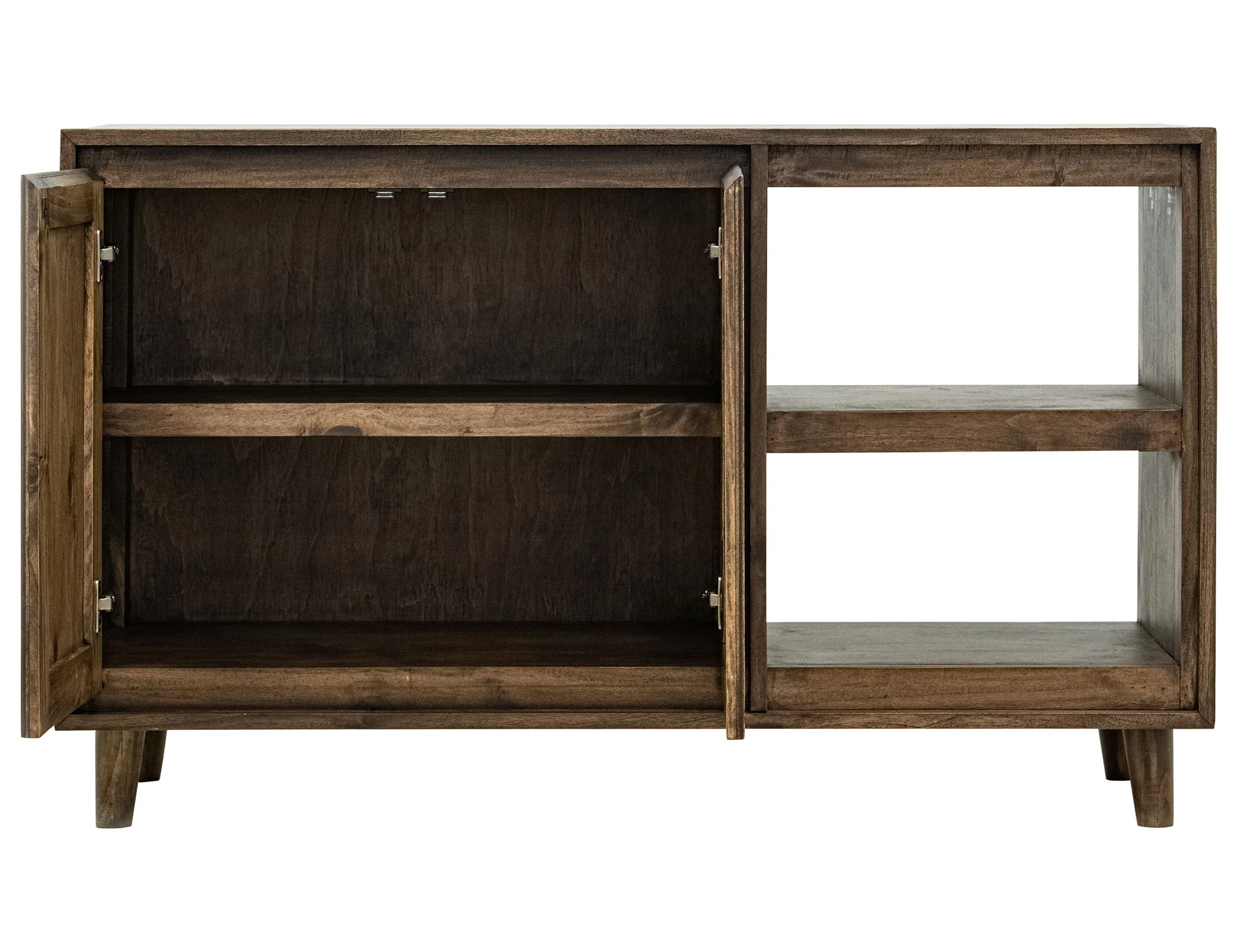 Savia - 2 Door Wood TV Stand - Brown - Image 3