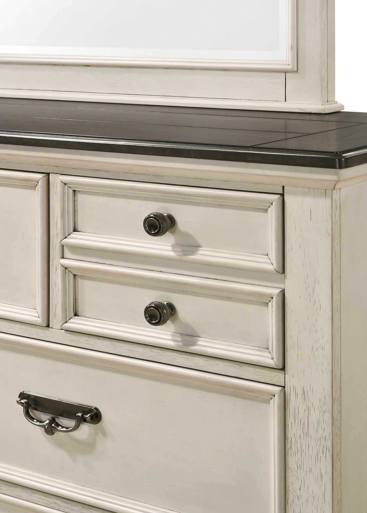 Sawyer - Dresser & Mirror - Antique White - Image 3