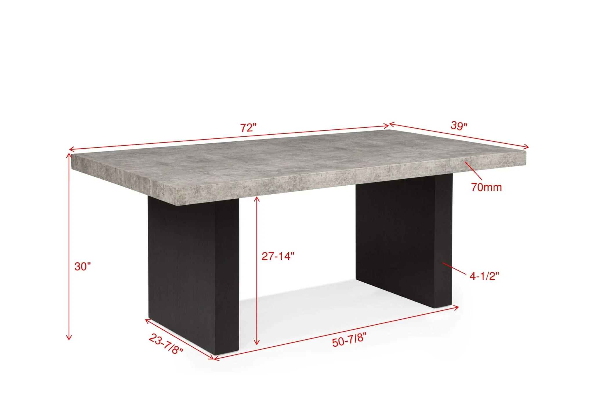 Sebastian - Dining Table - Black / Gray - Image 4