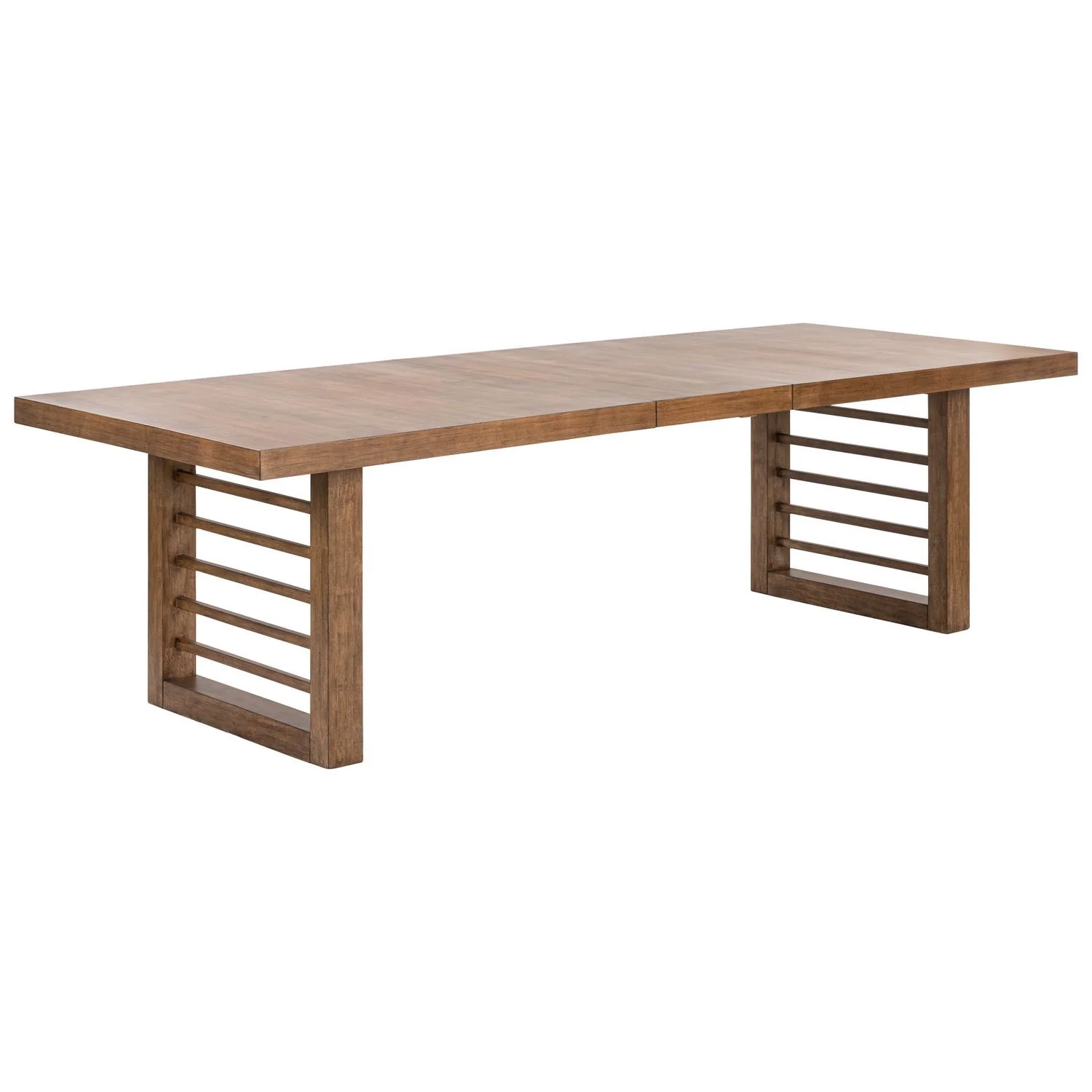 Shaker Lakes - Double Pedestal Table Set - Harvest Brown - Image 4